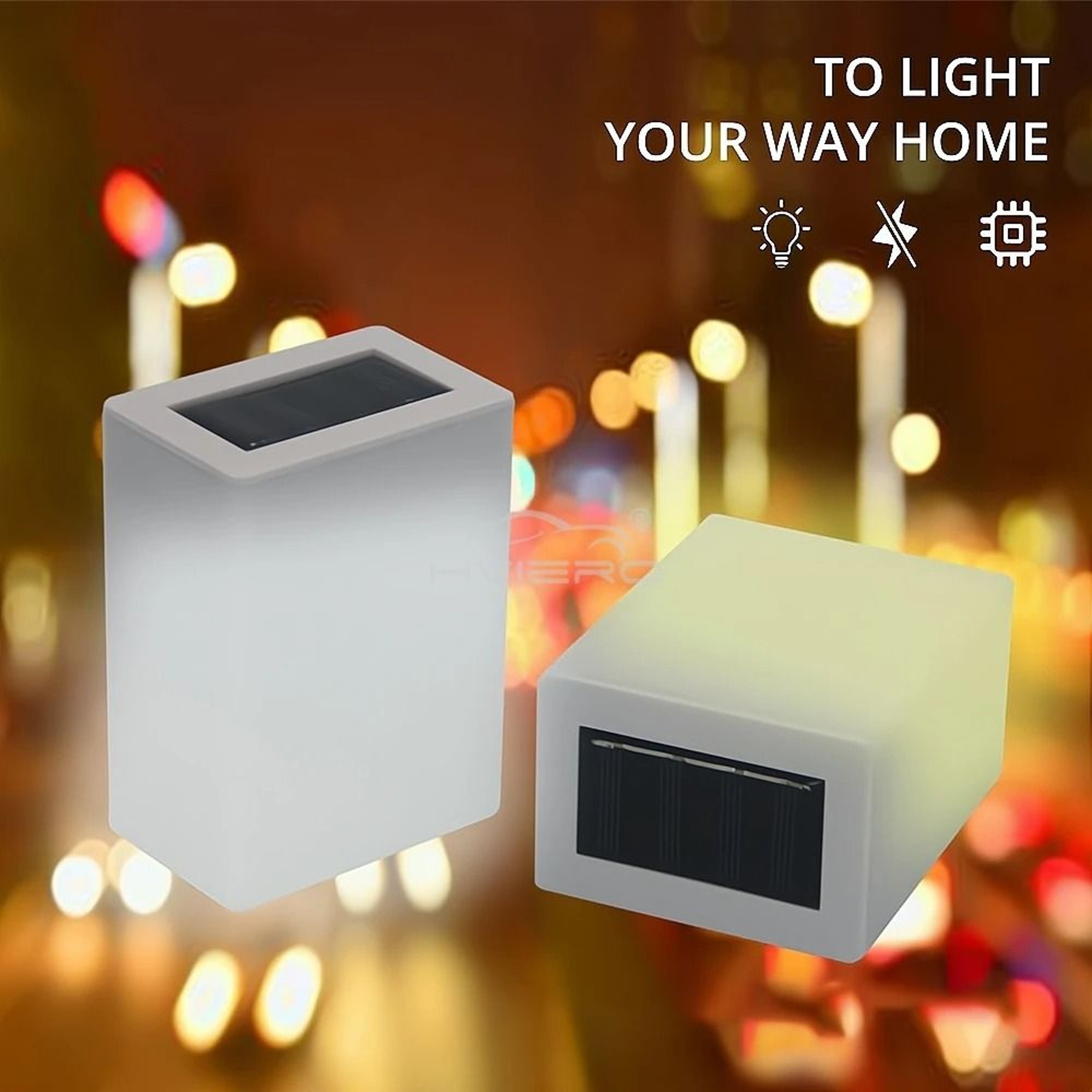 Square Solar Corridor Wall Light  Waterproof Outdoor LED Fence  Eaves Decoration 2
