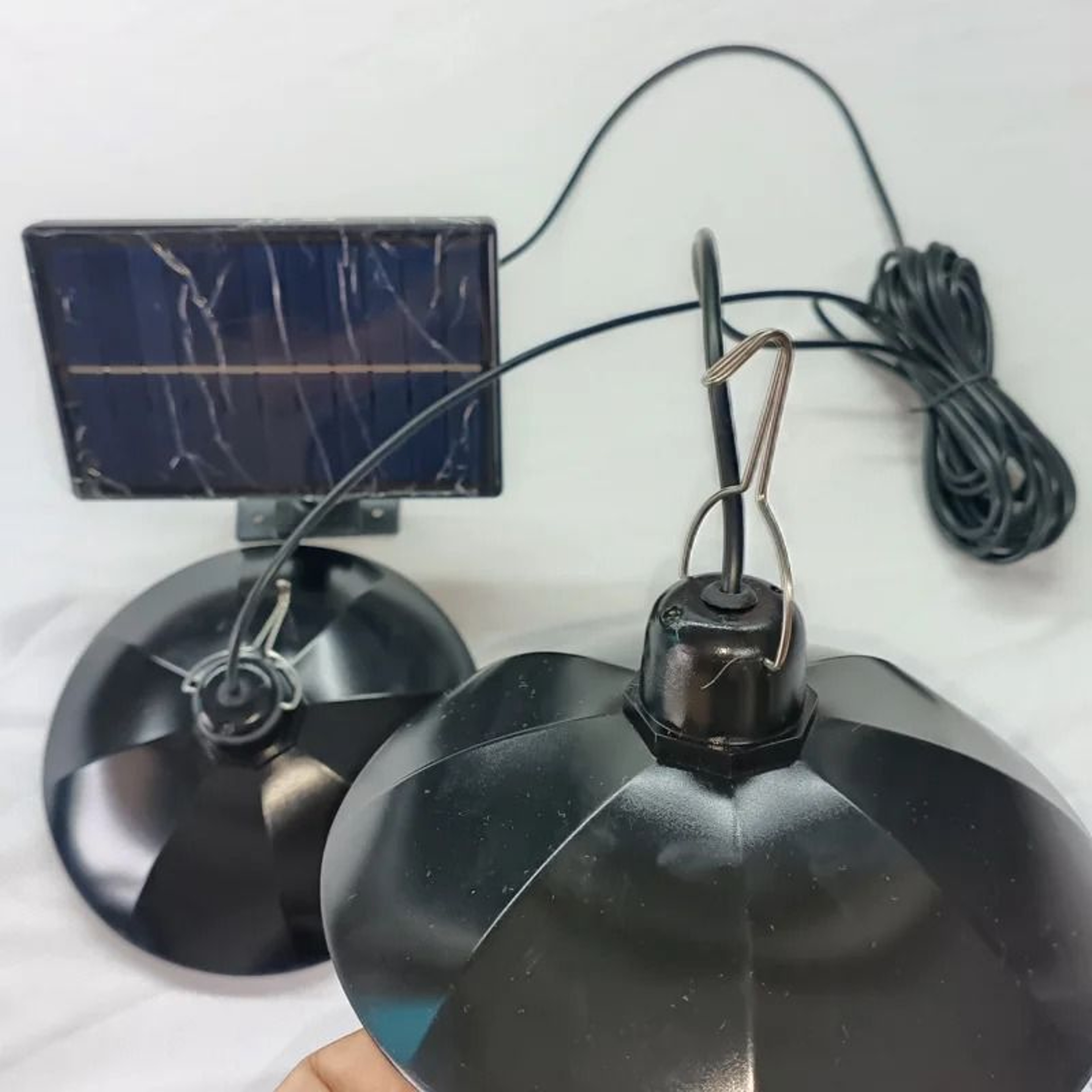 2Head Solar Pendant Light  Waterproof Outdoor LED Hanging Lantern For Home Garden  Patio 2