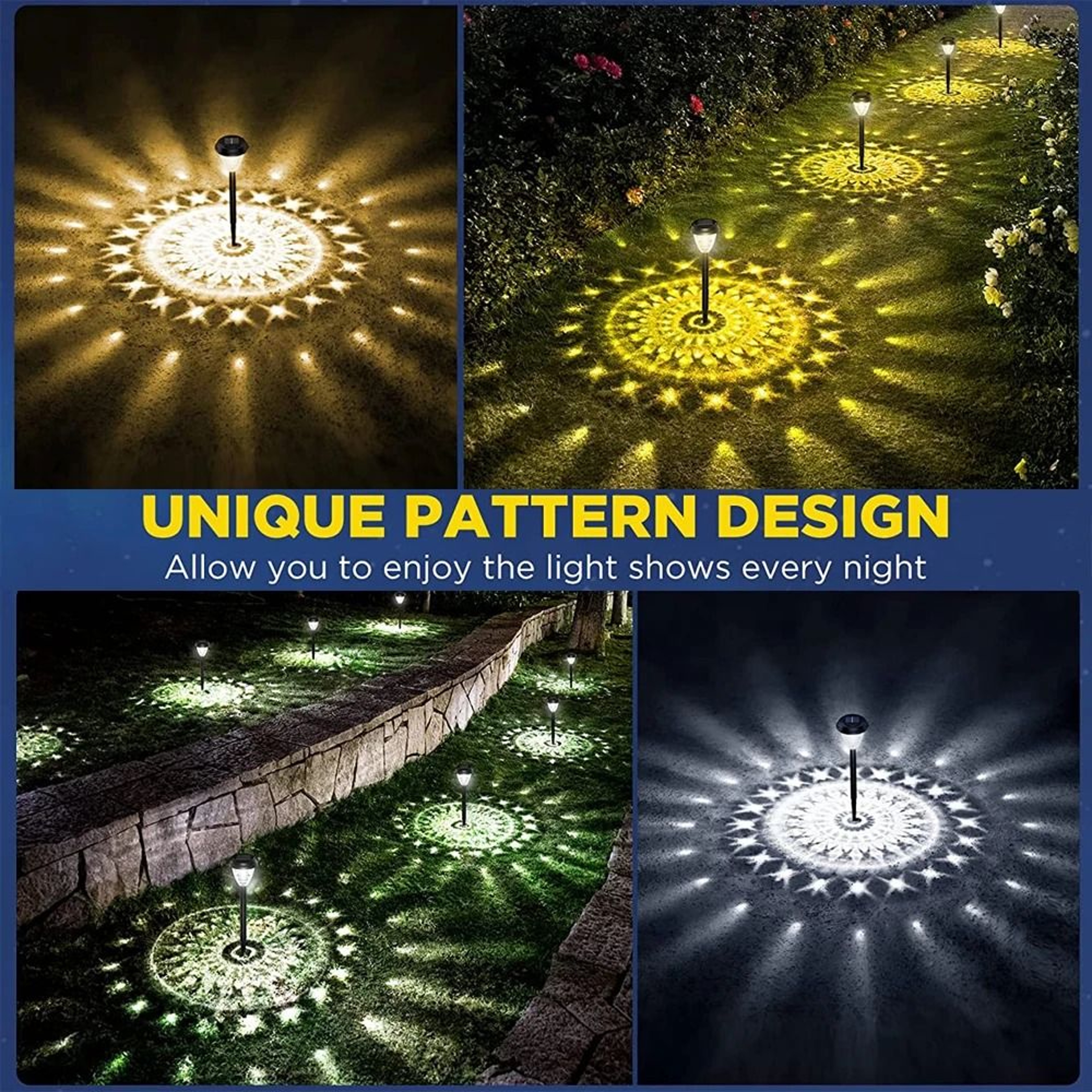 Super Bright Solar Pathway Lights  IP65 Waterproof LED Landscape Lighting  Decorative Garden Decor 4