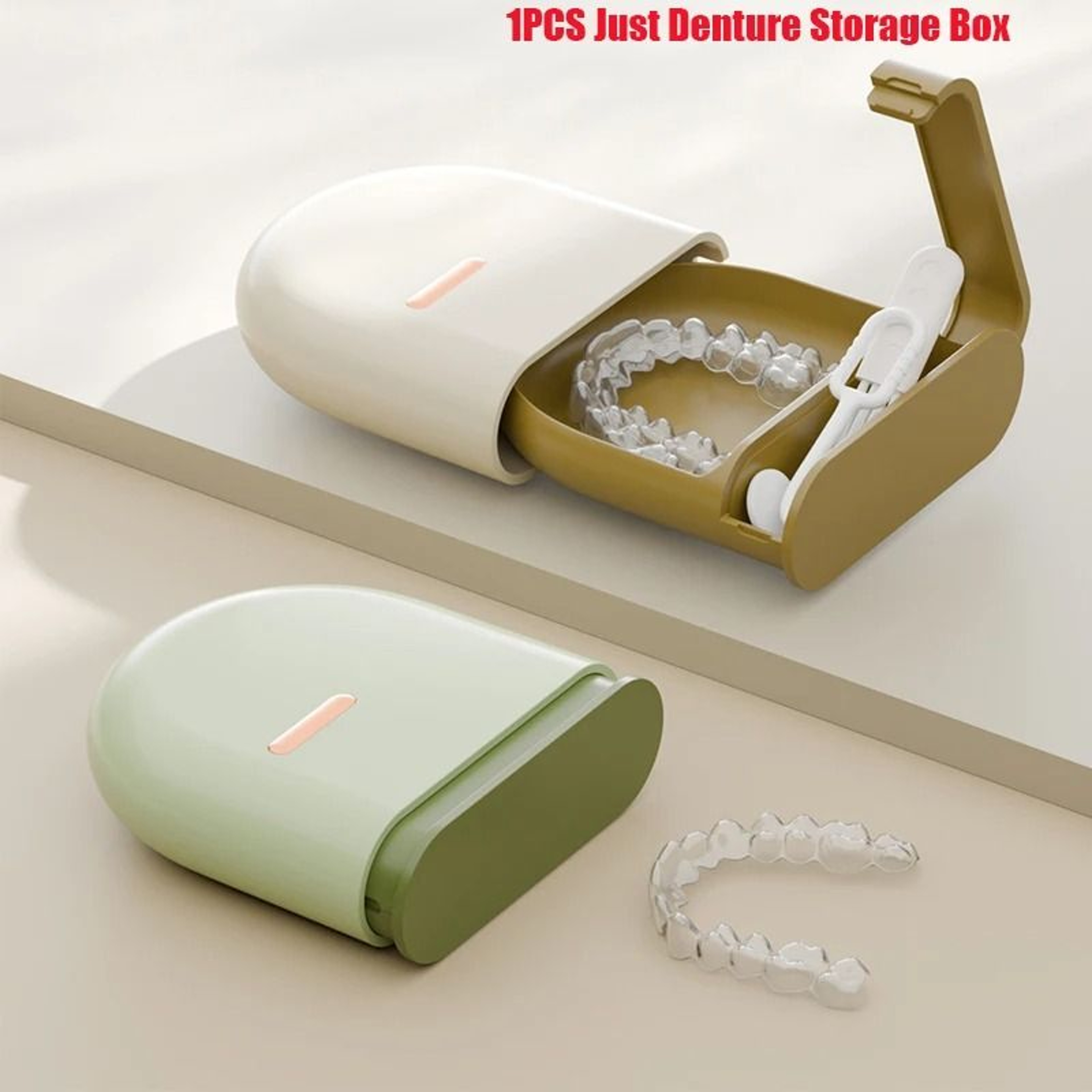 Portable Mouth Guard Box  Professional Retainer  Denture Storage Case  HighFidelity Teeth Aligner B 0
