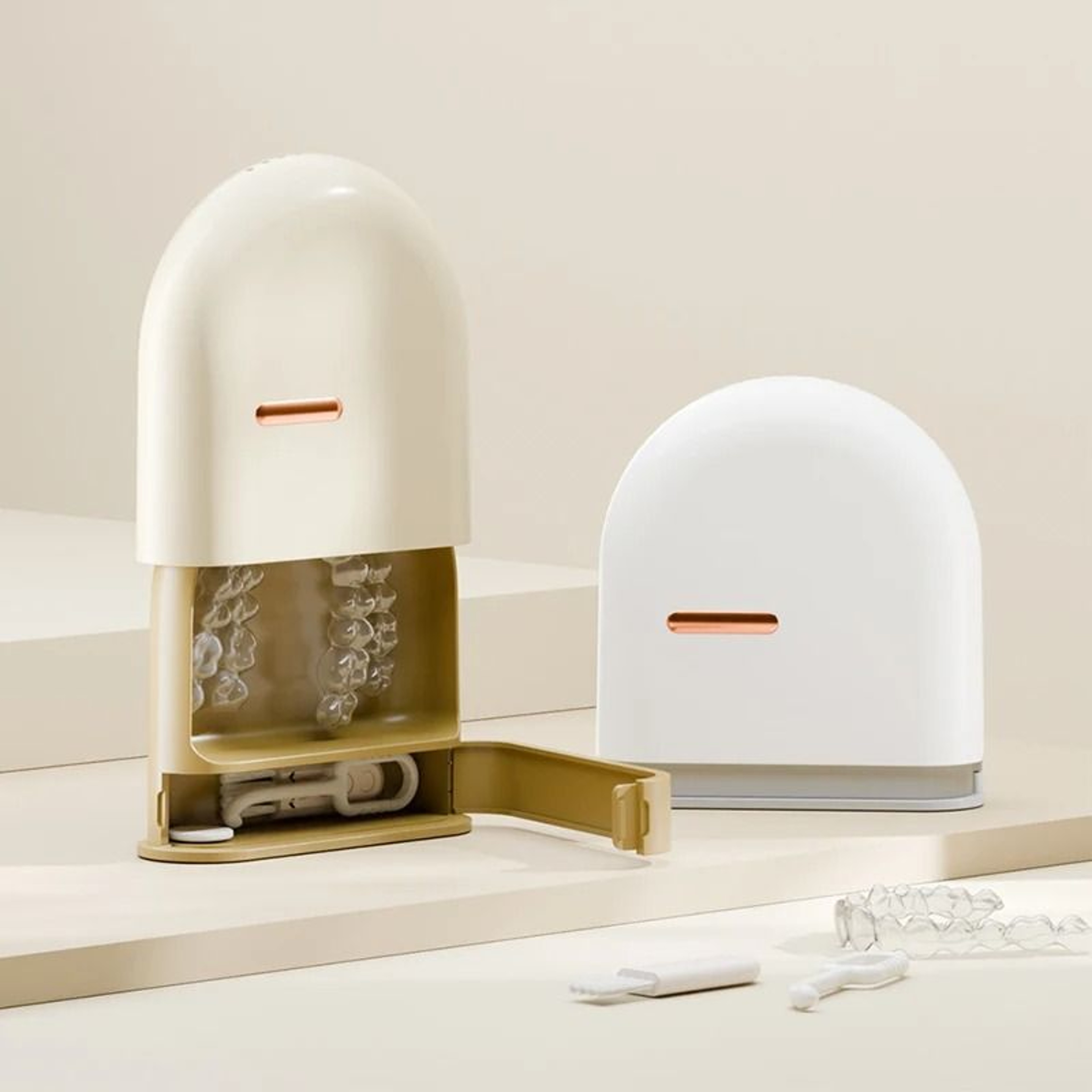 Portable Mouth Guard Box  Professional Retainer  Denture Storage Case  HighFidelity Teeth Aligner B 2