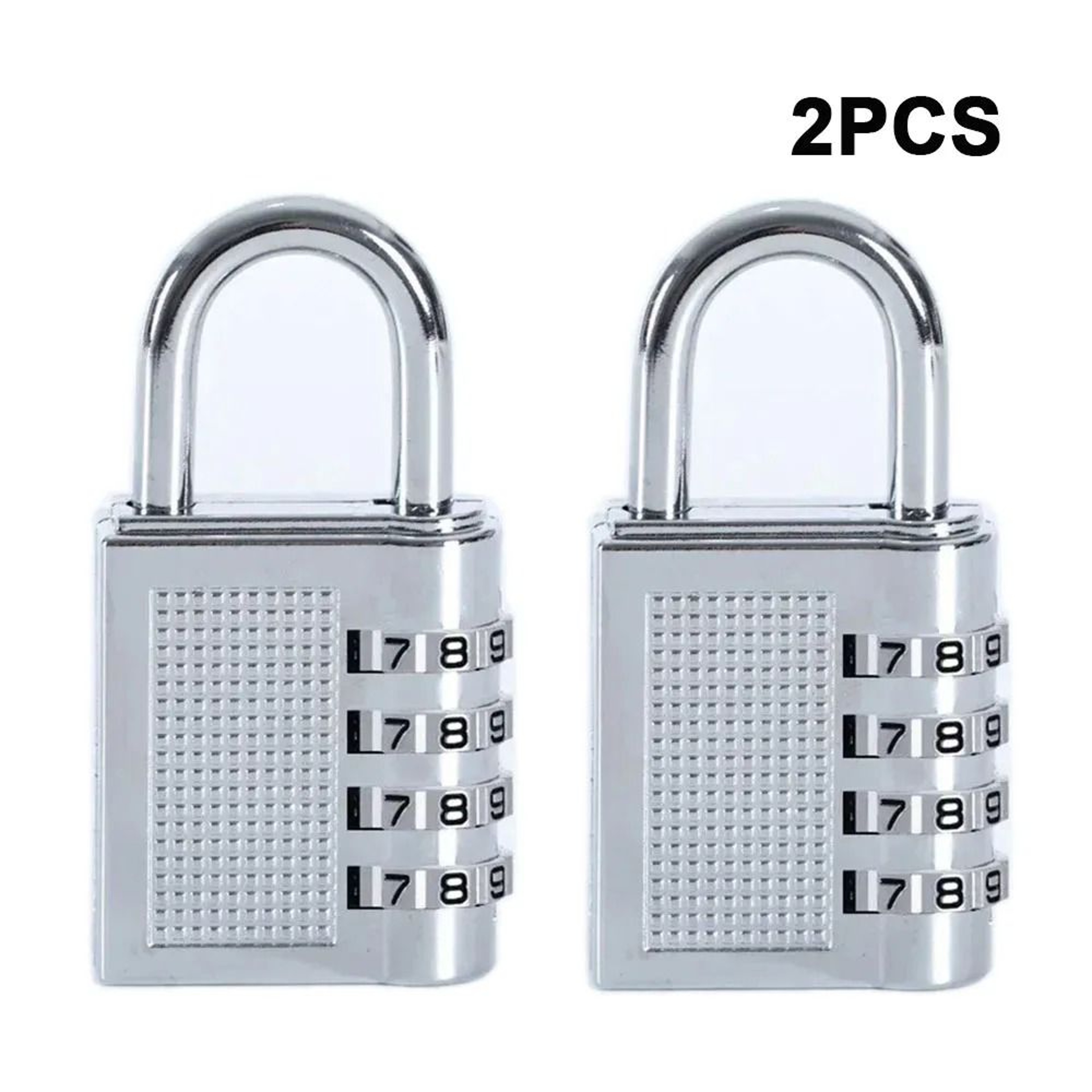 2PCS 4Digit Combination Padlocks  Waterproof Zinc Alloy Security For School  Gym Lockers 6