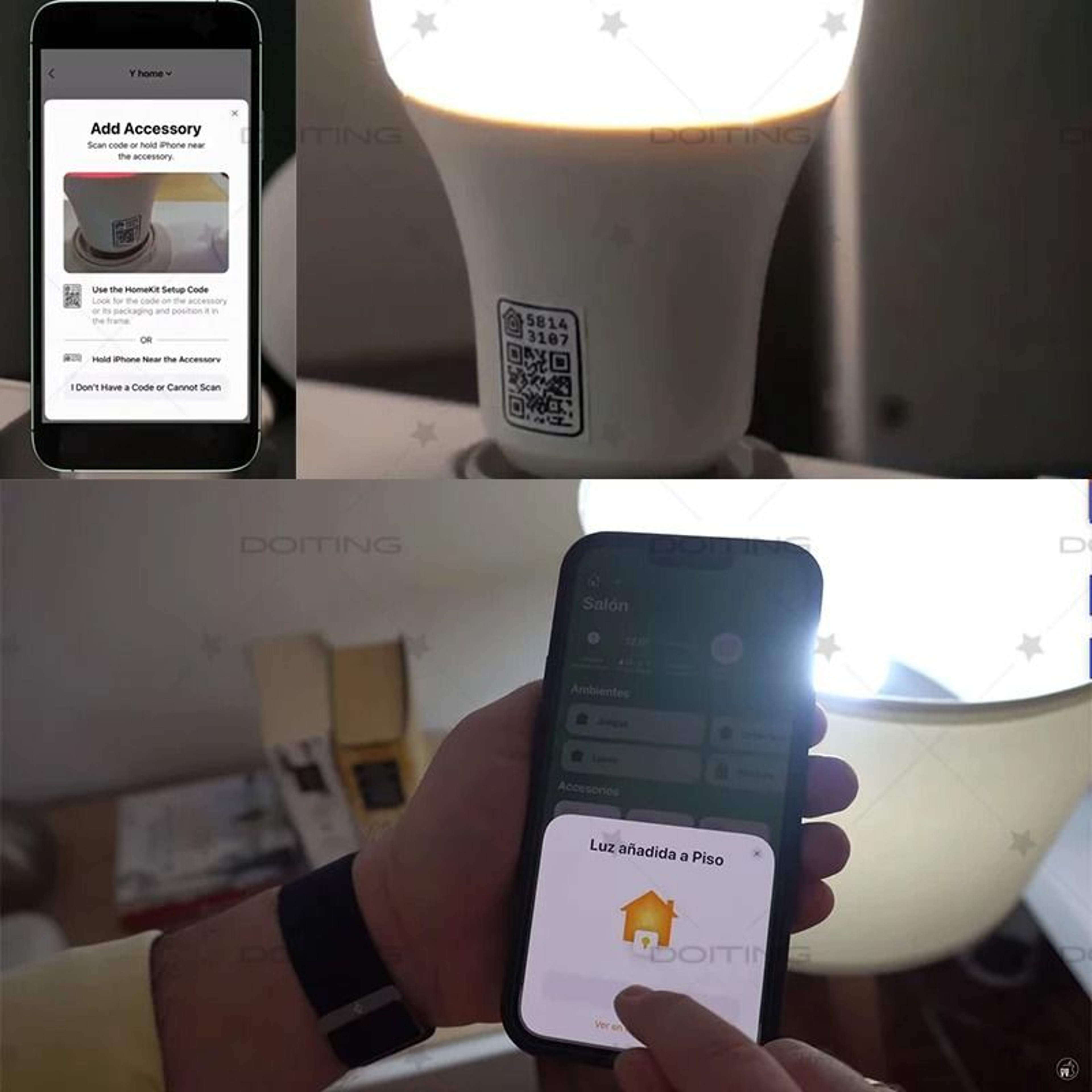 Homekit WiFi E27 Smart Dimmable Bulb RGBCW Voice Control For Alexa Siri Google Home 5