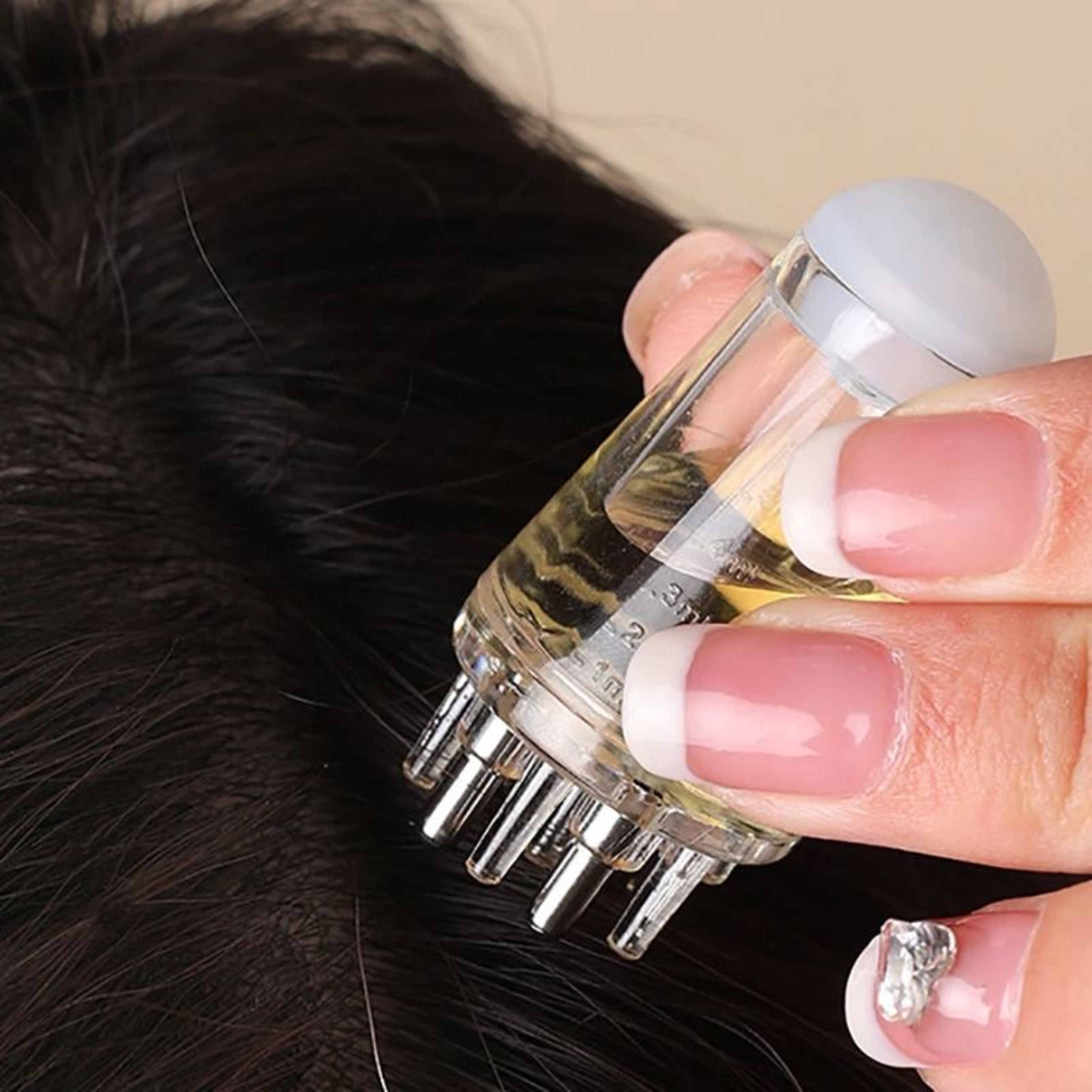 Scalp Applicator Hair Regeneration Hexagonal Oil Roller Ball Massage Relaxation Tool 0