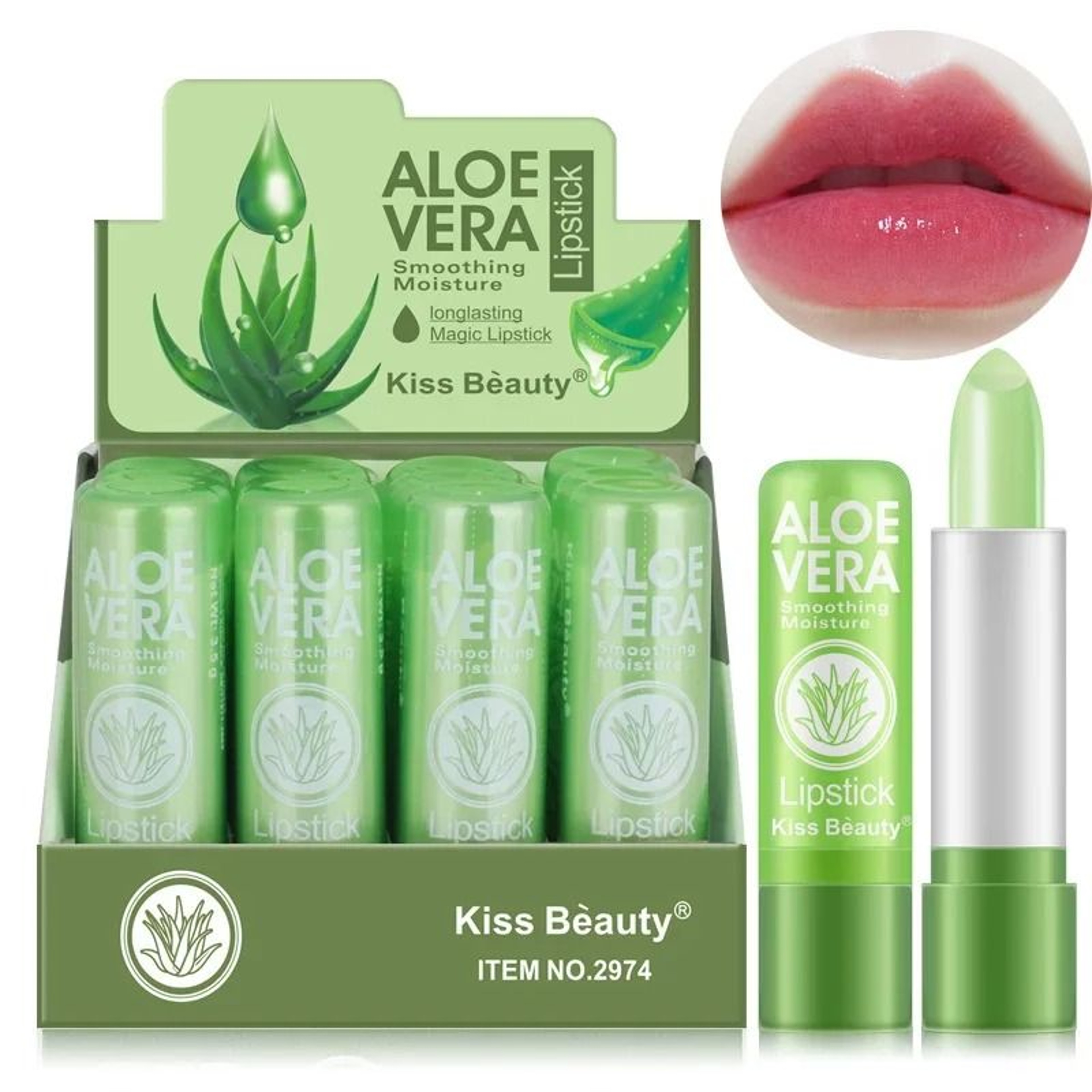 Aloe Vera Color Changing Moisturizing Lipstick Lasting Nutritional Repair AntiDrying Lip Care 0