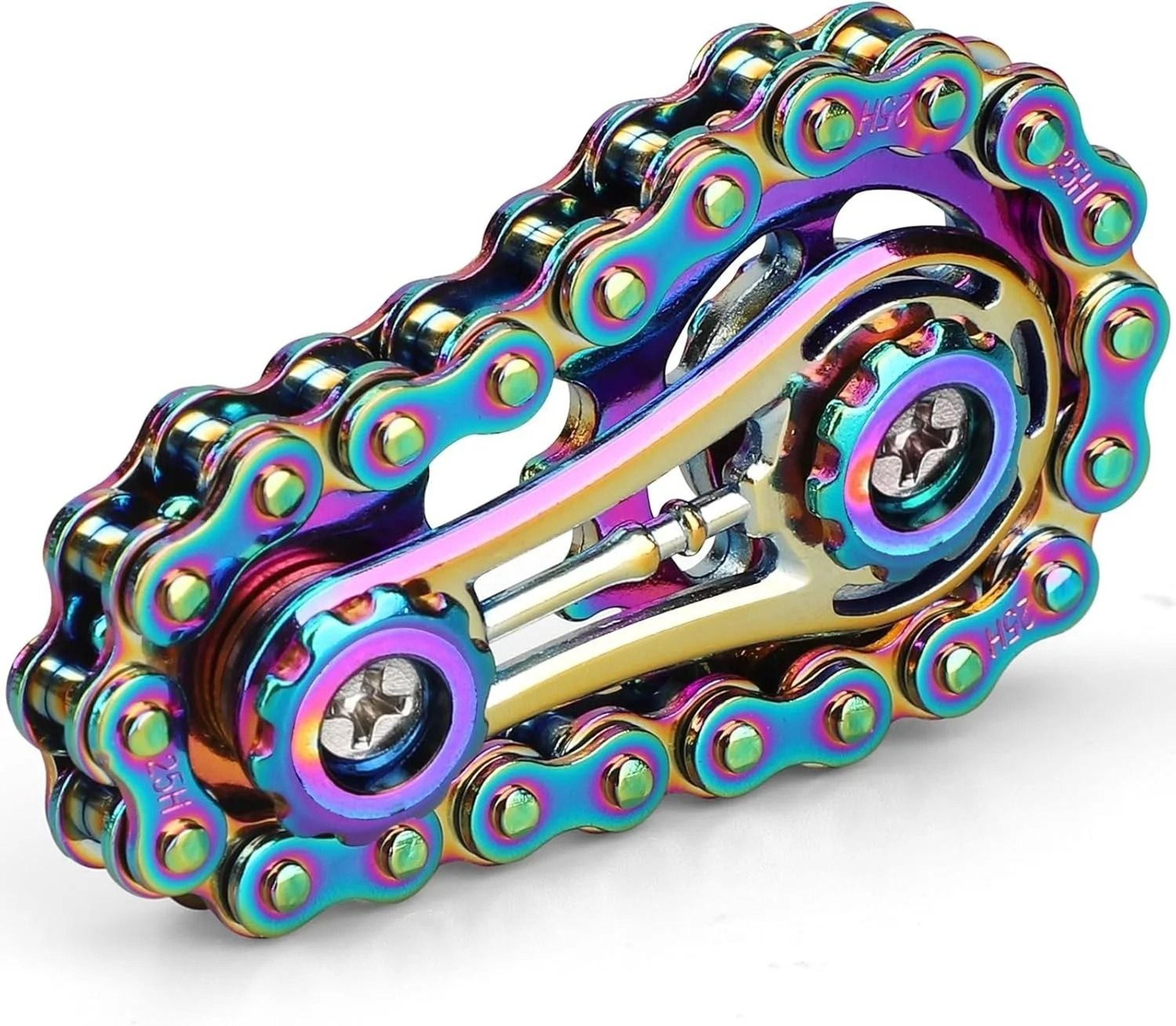 Sensory Bike Chain EDC Metal Fidget Spinner AntiStress Relief Toy For ADHD And Autism 0