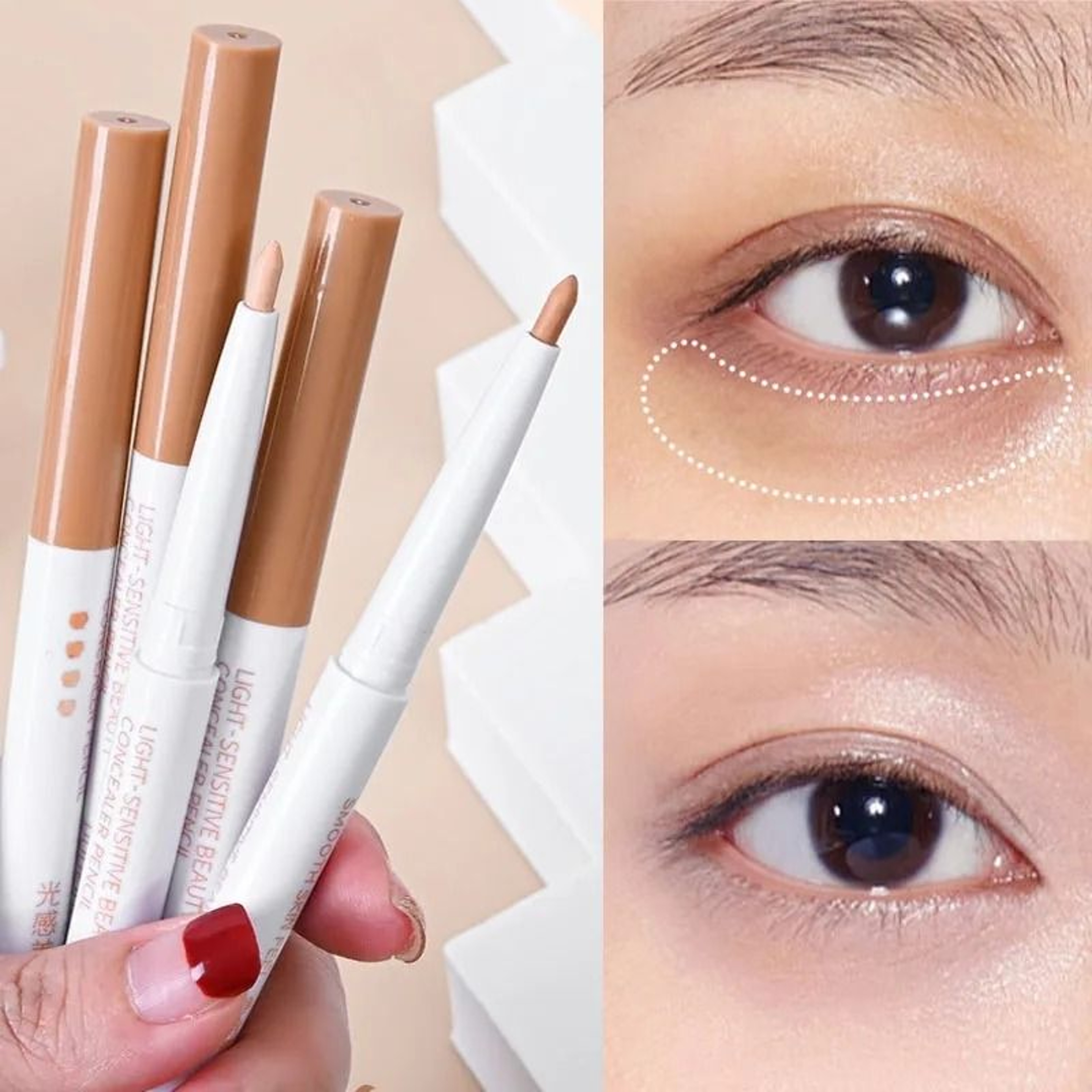 Waterproof Concealer Pen For Dark Circles And Silkworm Lying Precision Beauty Light Concealer Stick 0