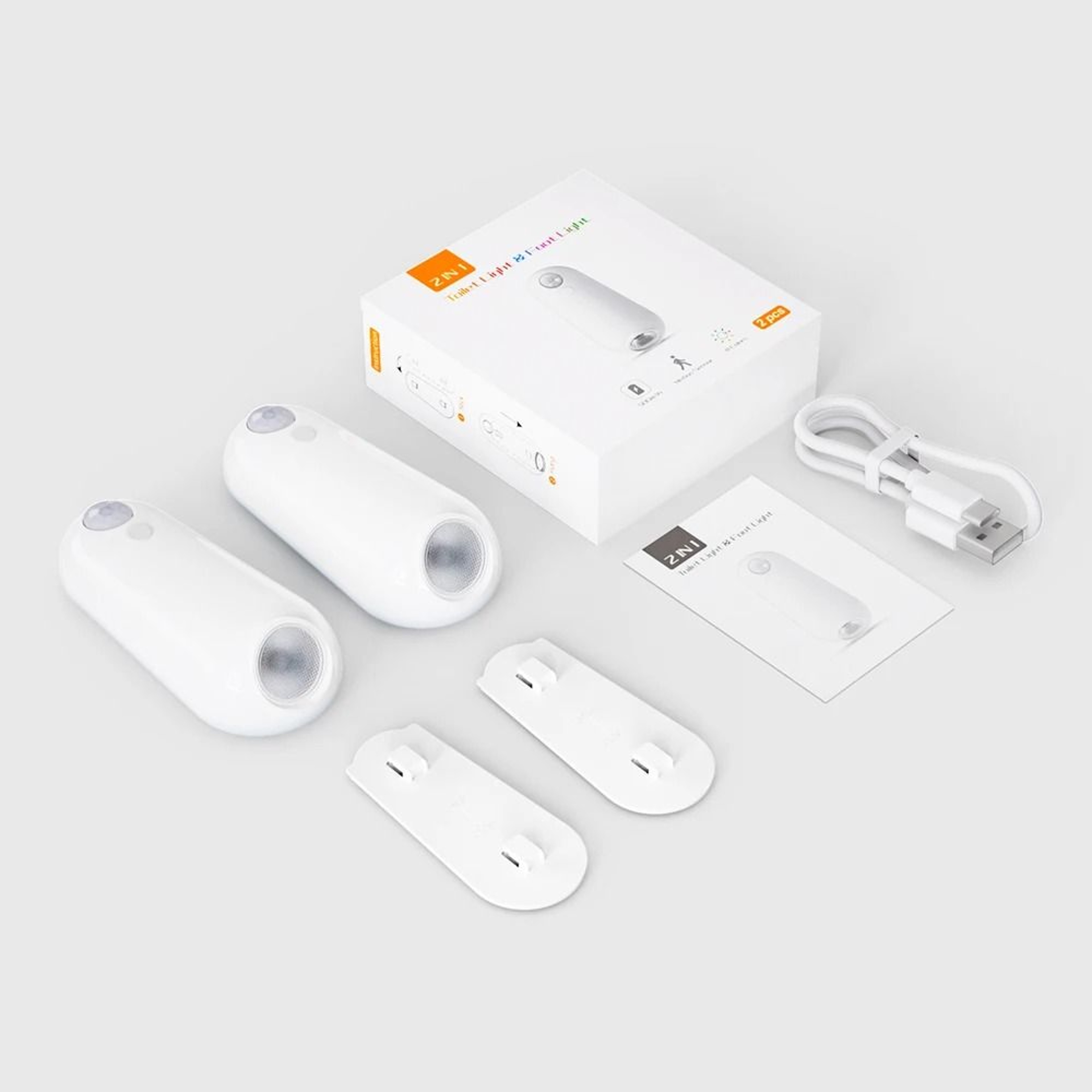 LED Smart Motion Sensor Night Light USB Rechargeable 8Color Toilet Seat Lamp For Home And Camping 7