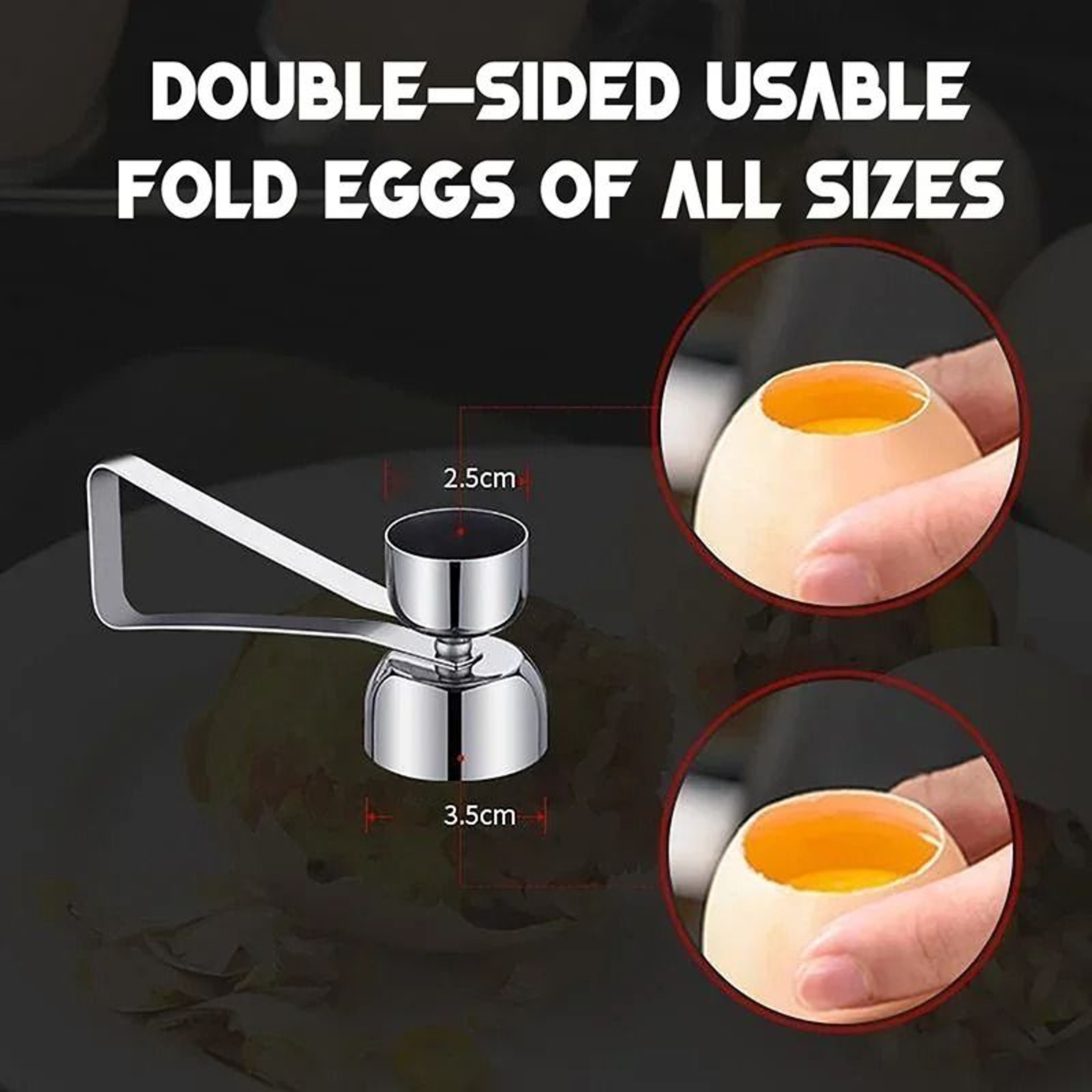 Precision 304 Stainless Steel Egg Scissors And Creative Double Head Eggshell Opener 1