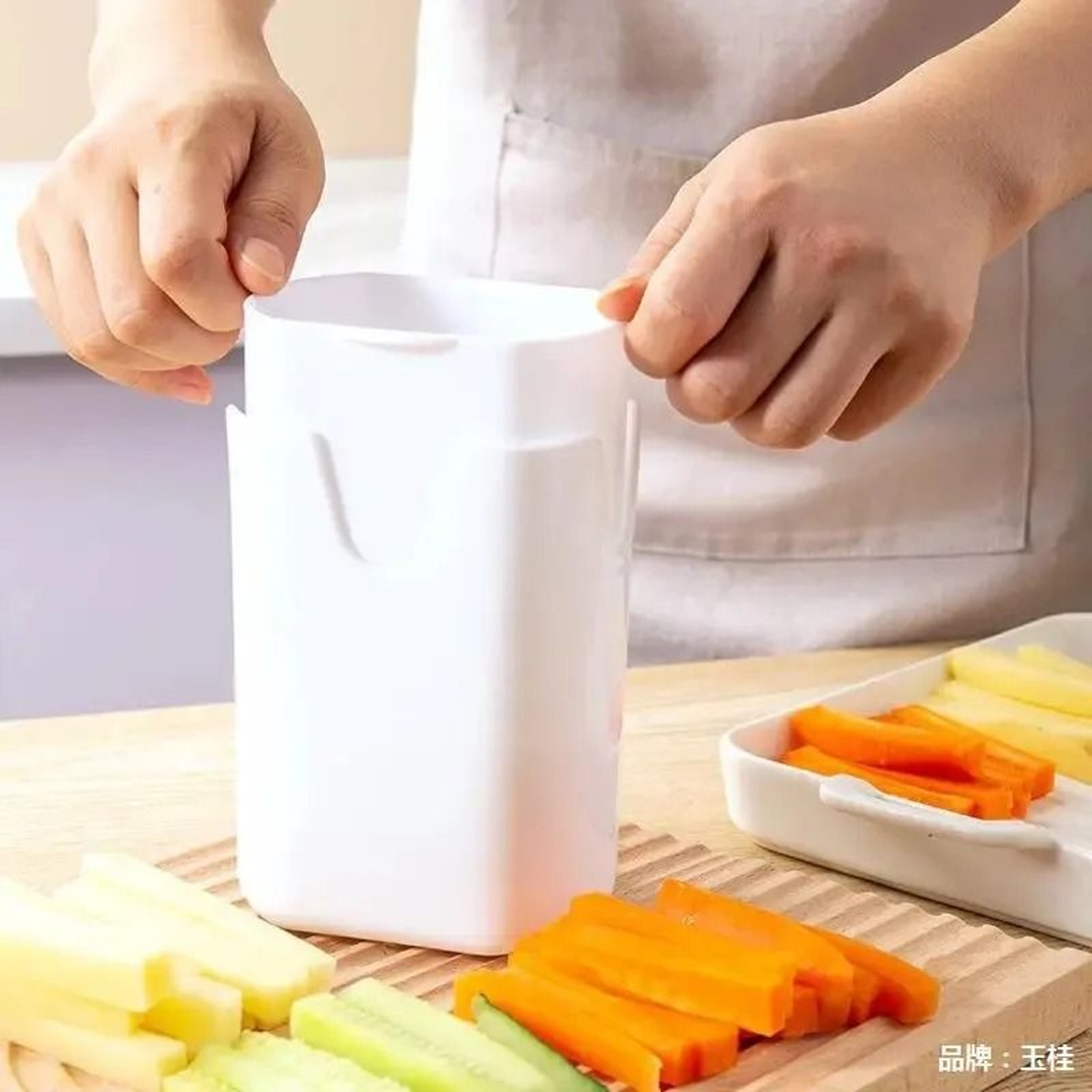 Professional Natural Cut French Fry Cutter And Vegetable Sheet Slicer For Kitchen Prep 3