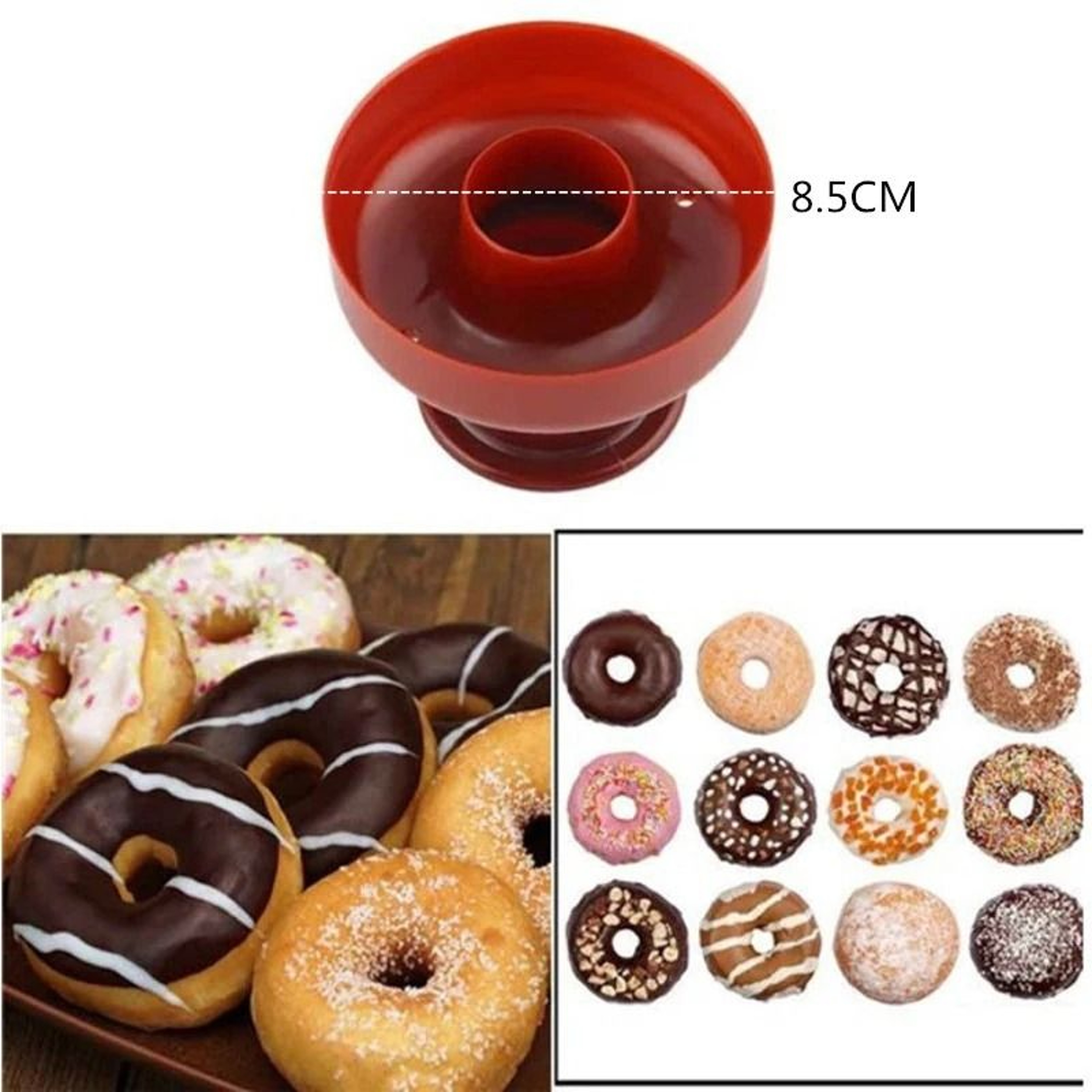 Professional ABS Donut Mold Cutter And Creative Dessert Maker Set With Dipping Clip 4
