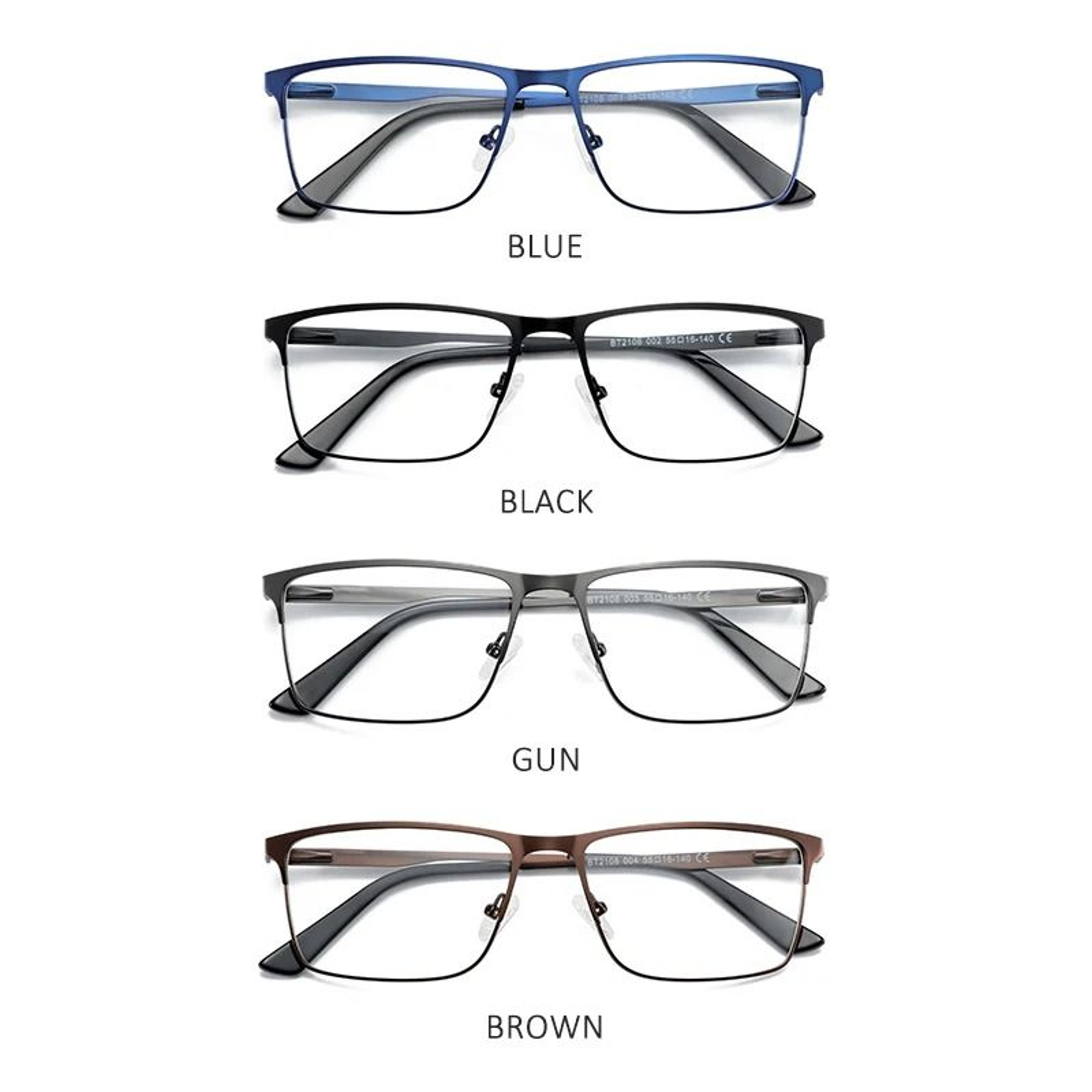 ZENOTTIC Mens Titanium Alloy Square Optical Glasses Frames 1