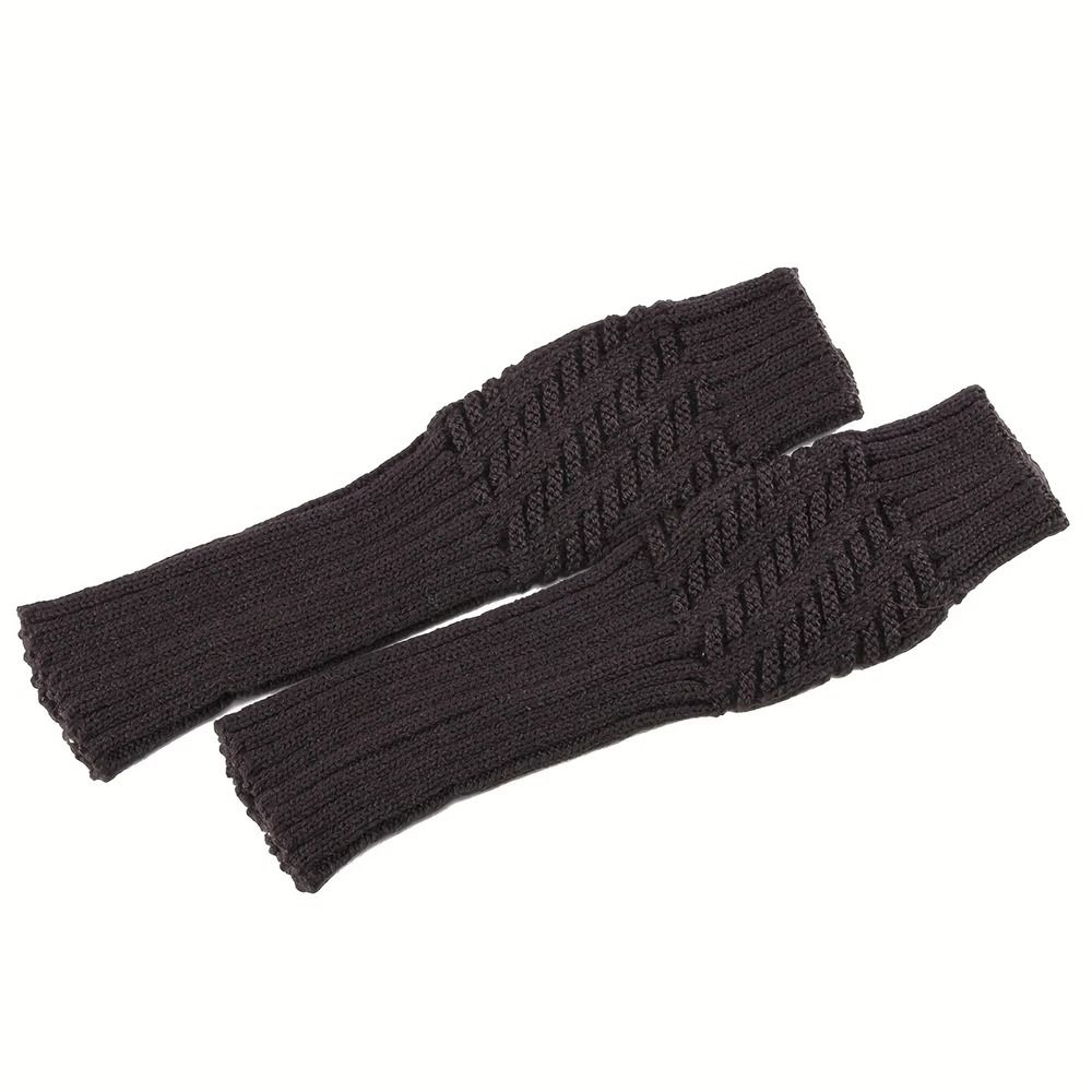 Unisex Crochet Fingerless Long Gloves And Knit Arm Warmers 7