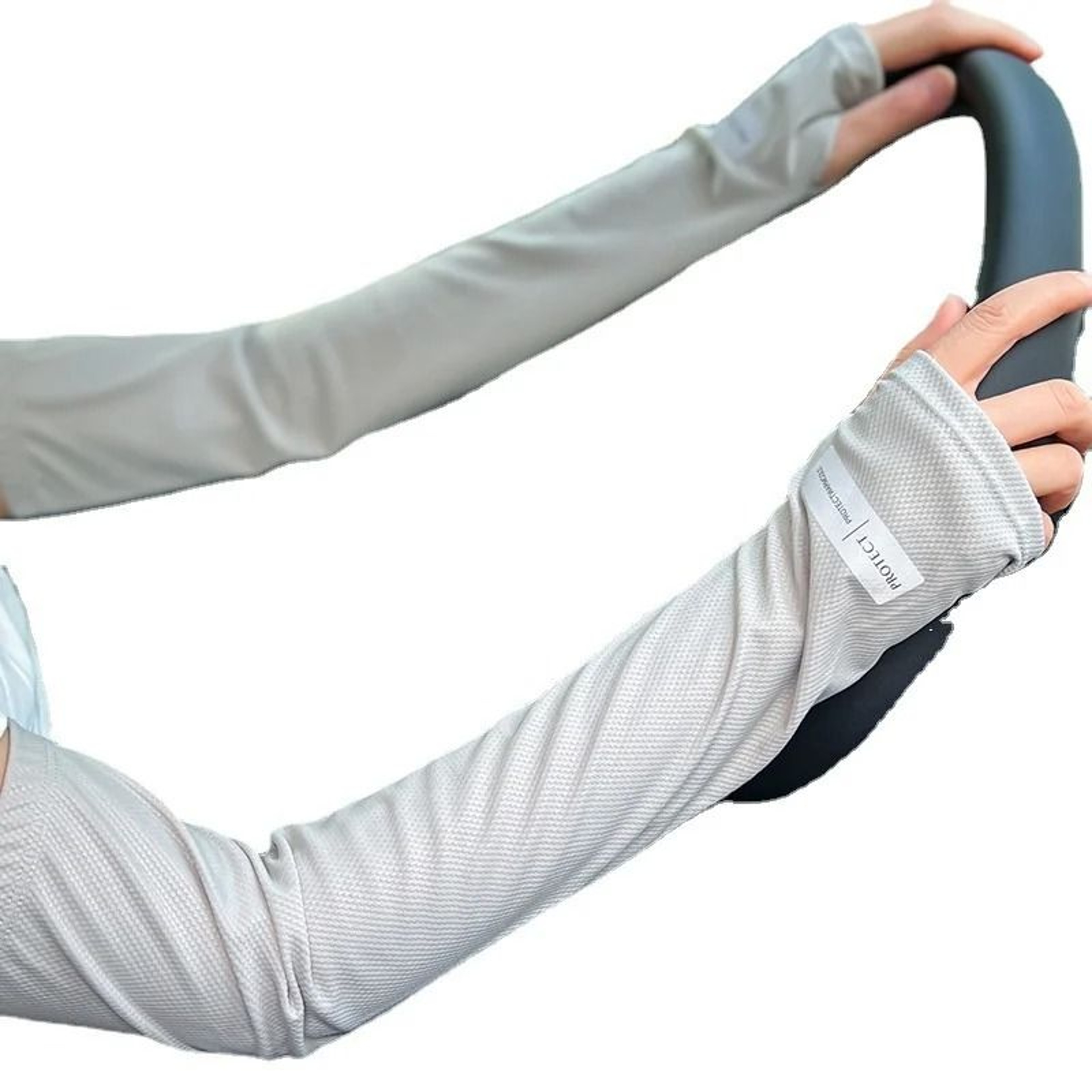 Mens Large Size Japanese Ice Silk Sun Protection Sleeves  Summer UV Arm Covers 5