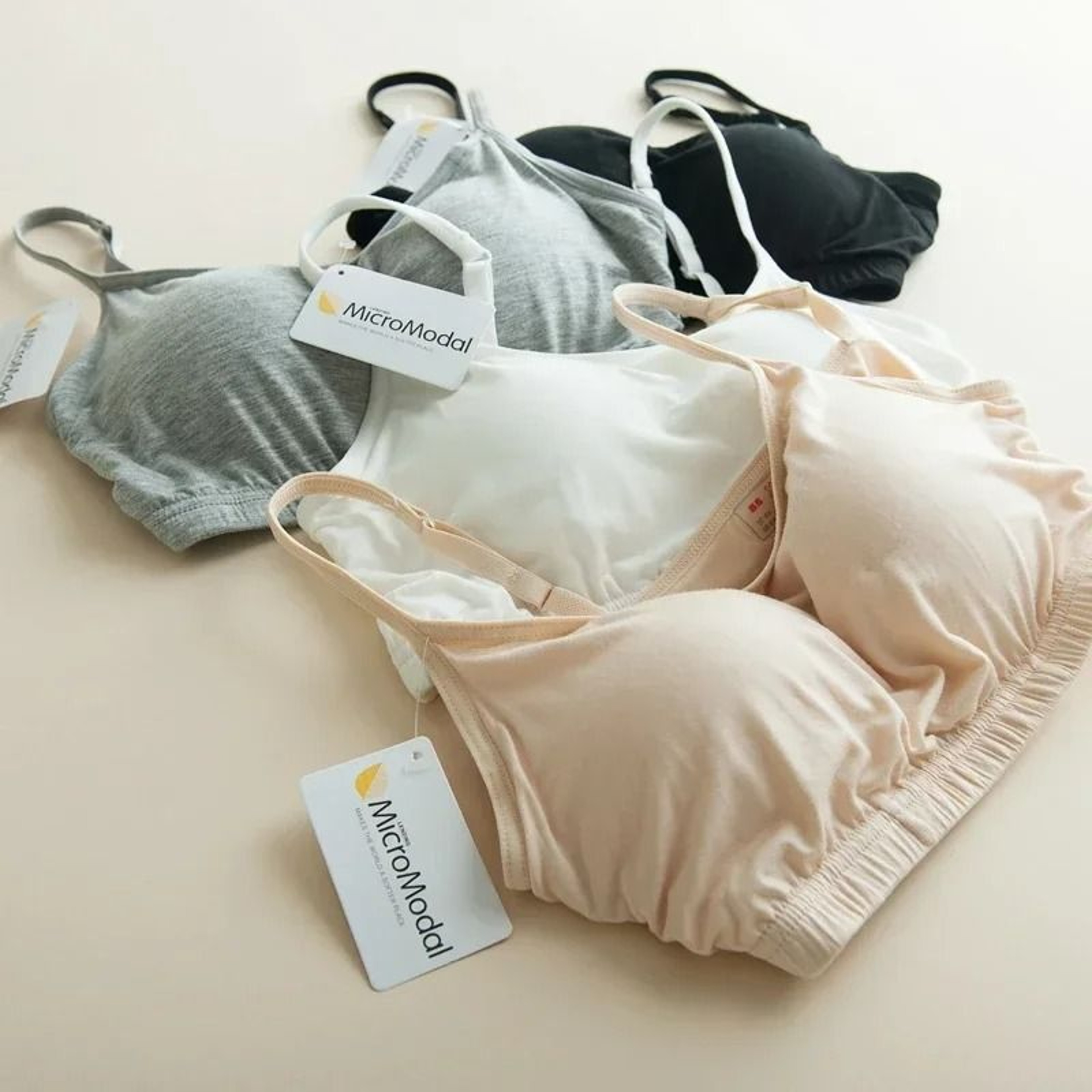 Womens Modal Wireless Sports Camisole  Integrated Chest Pad Crop Vest 0