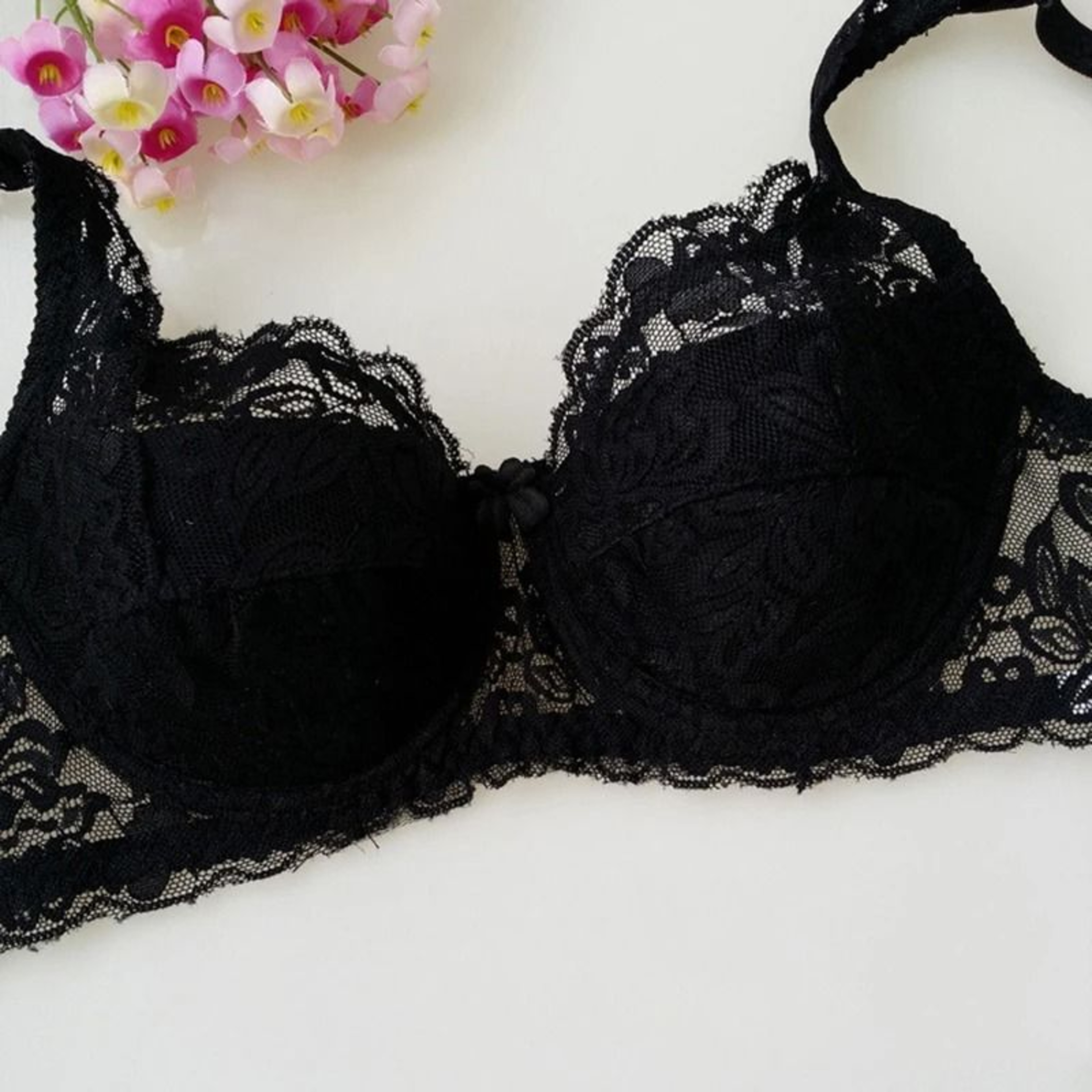 Elegant Lace FullCup PushUp Bra  Summer Thin Breathable Underwire Lingerie 6