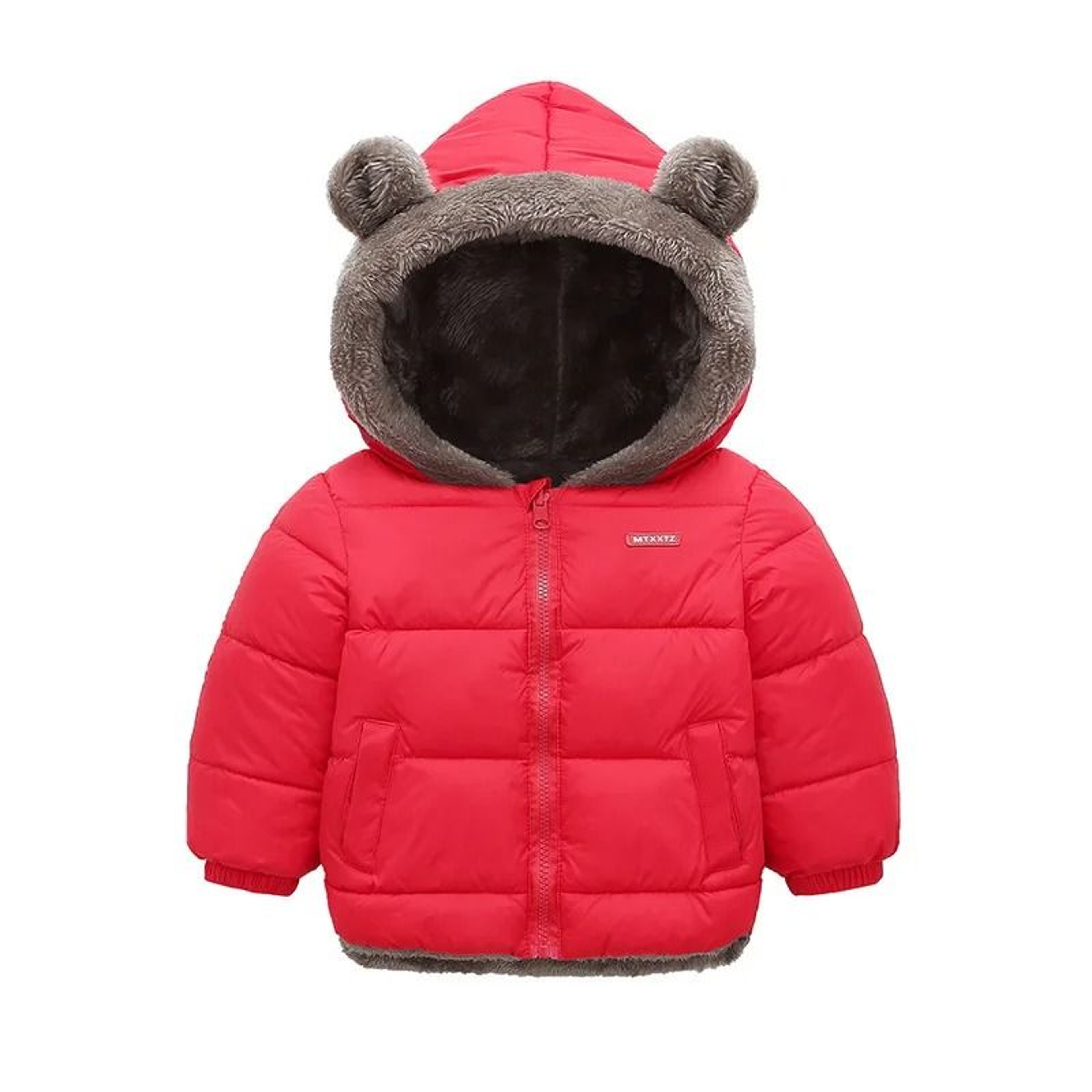 Childrens Thick Fleece Hooded Jacket  Winter Cashmere Padded Outerwear 9