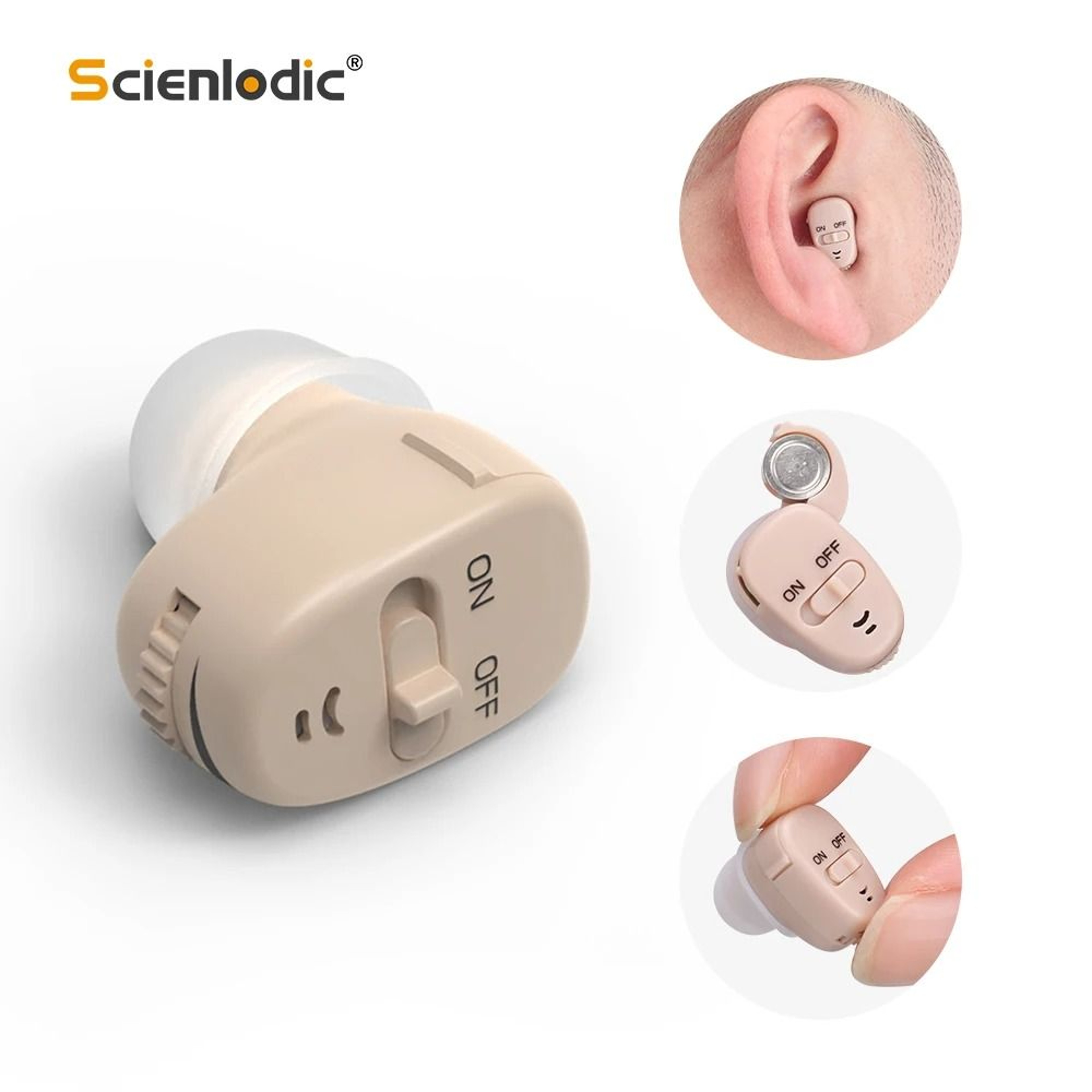 Digital ITE Mini Invisible Hearing Aid  Discreet Sound Amplifier For Severe Loss 0