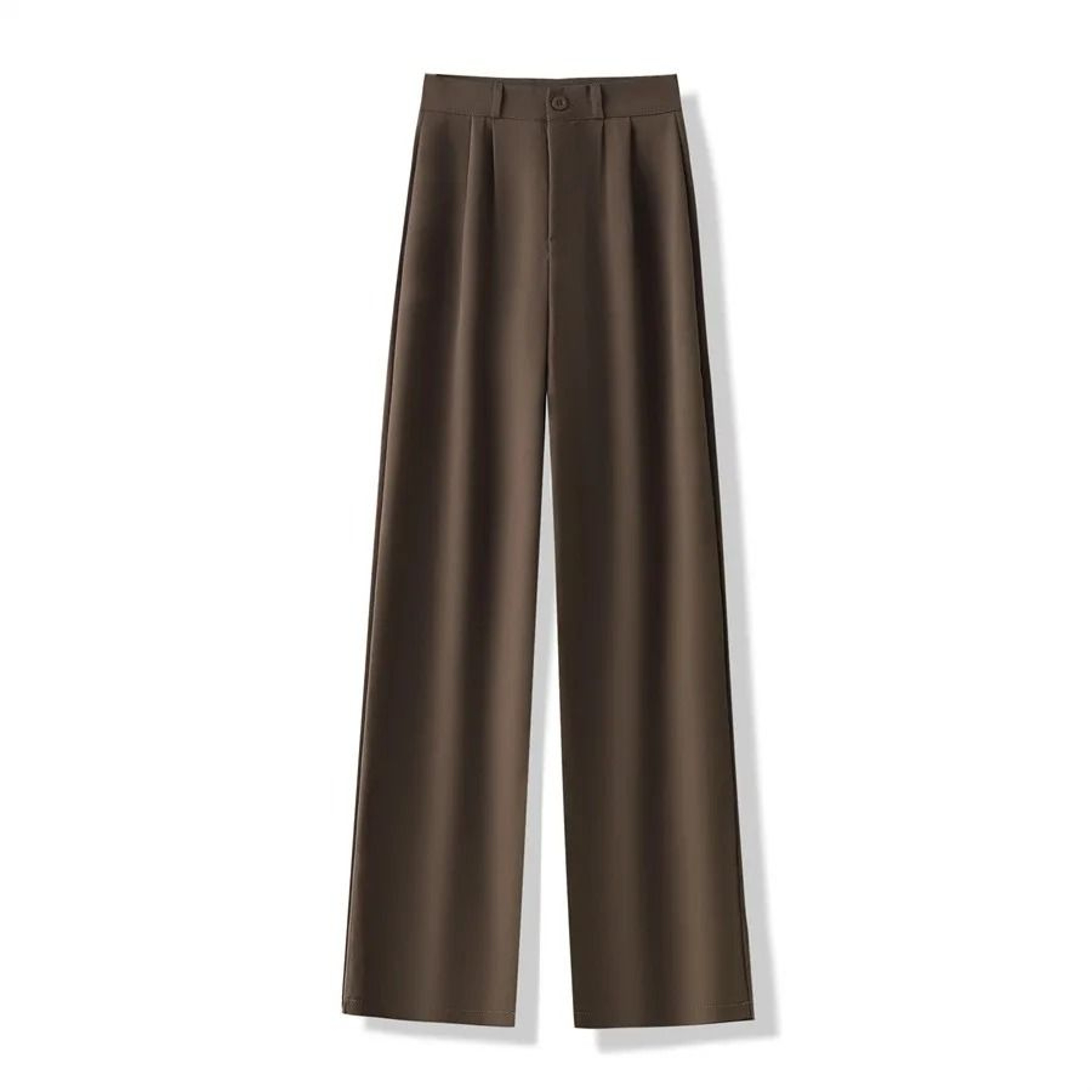 2024 High Waist Womens Suit Pants Straight Office Ladies Fashion Loose Suit Trousers 3