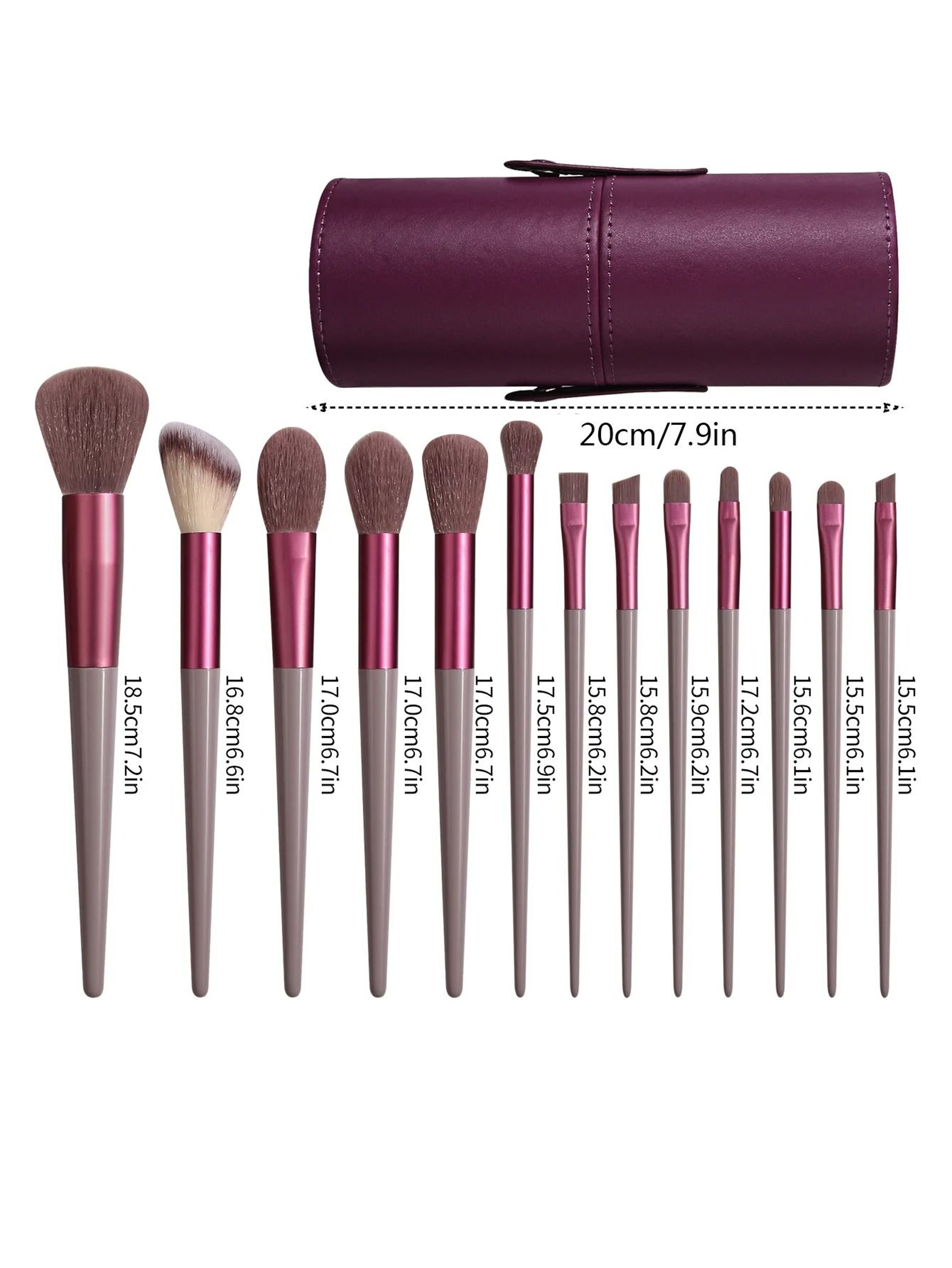 13PCS Professional Makeup Brushes Set Soft Fluffy Foundation Eyeshadow Blending Blush Kabuki Tool 5