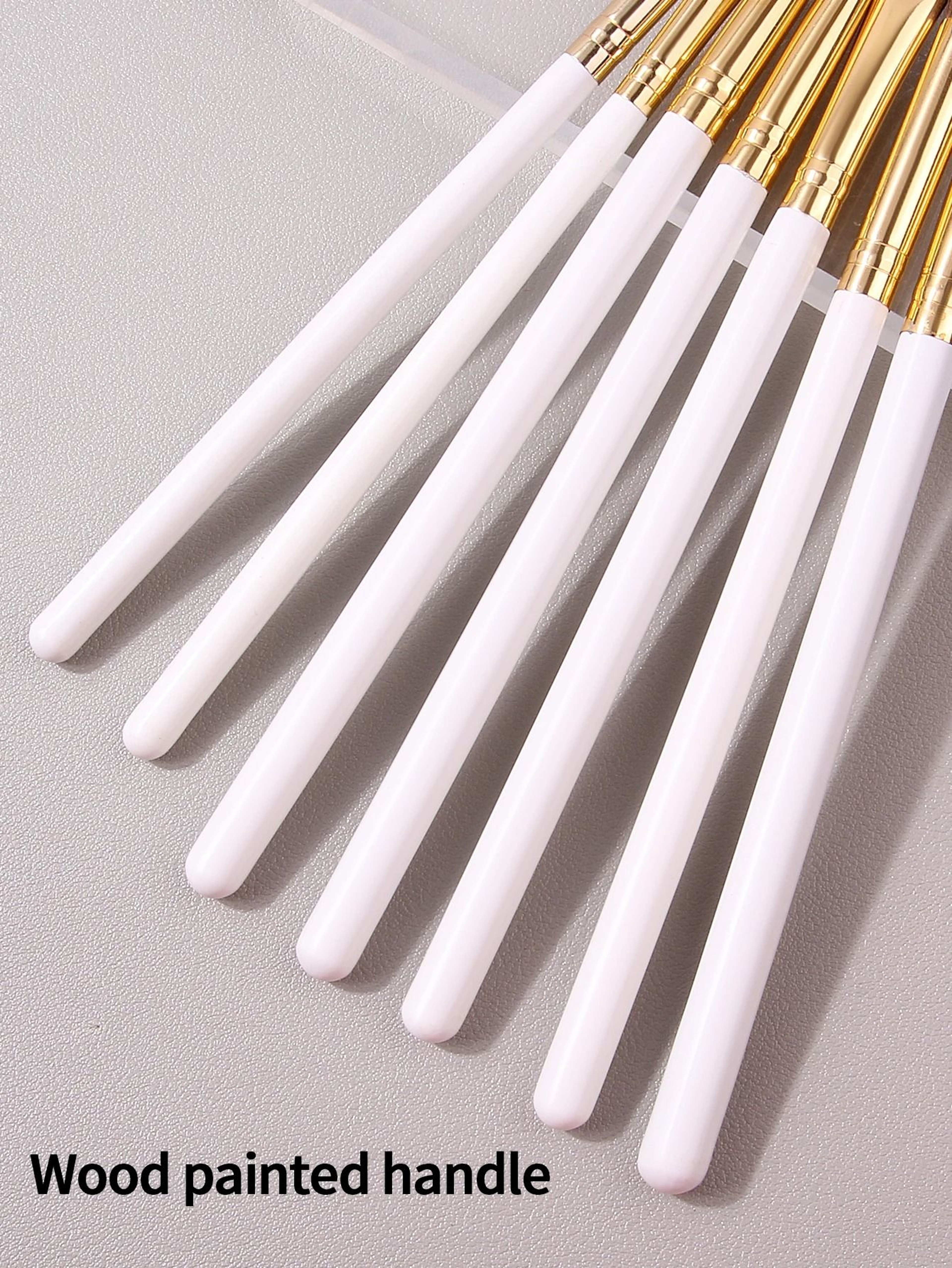 7Pcs Professional Eye Shadow Makeup Brush Set Natural Pony Hair Blending Smudge Shader Kit 3
