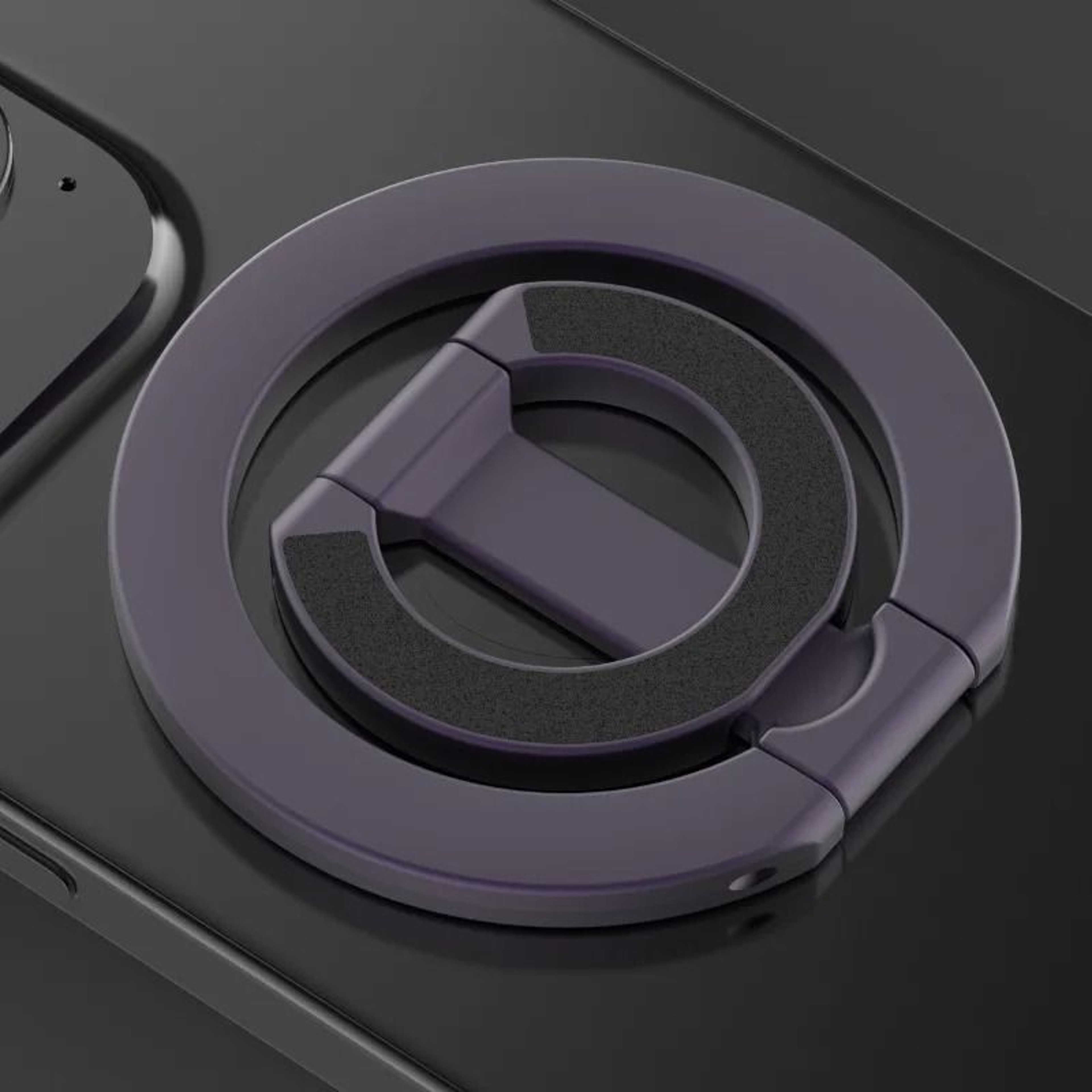 DoubleSided Magnetic Phone Ring Holder For MagSafe MultiAngle Foldable Grip Stand 9