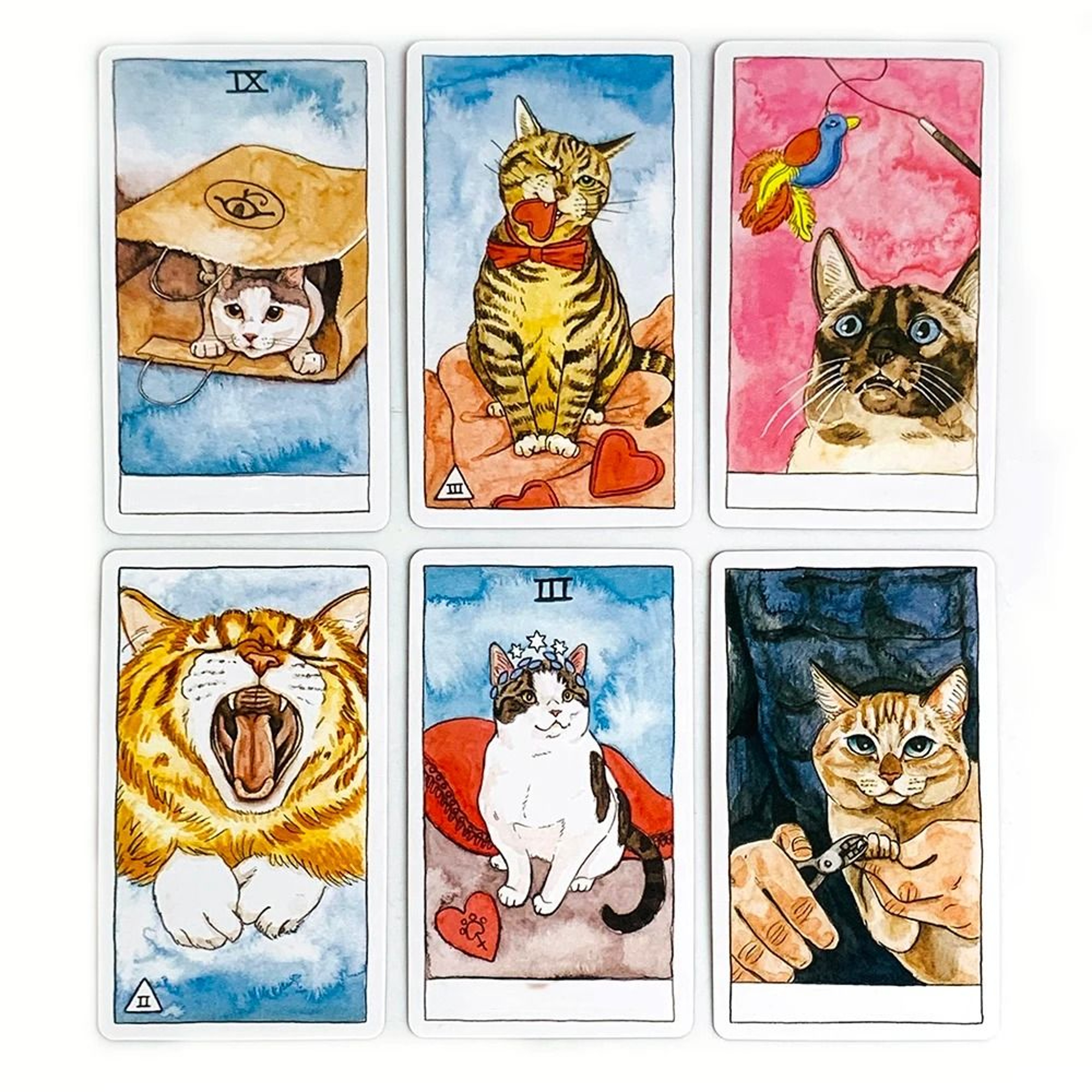 78PCS Cute Cat Tarot Deck  English Edition Divination Oracle Cards For Gifts  Board Games 3