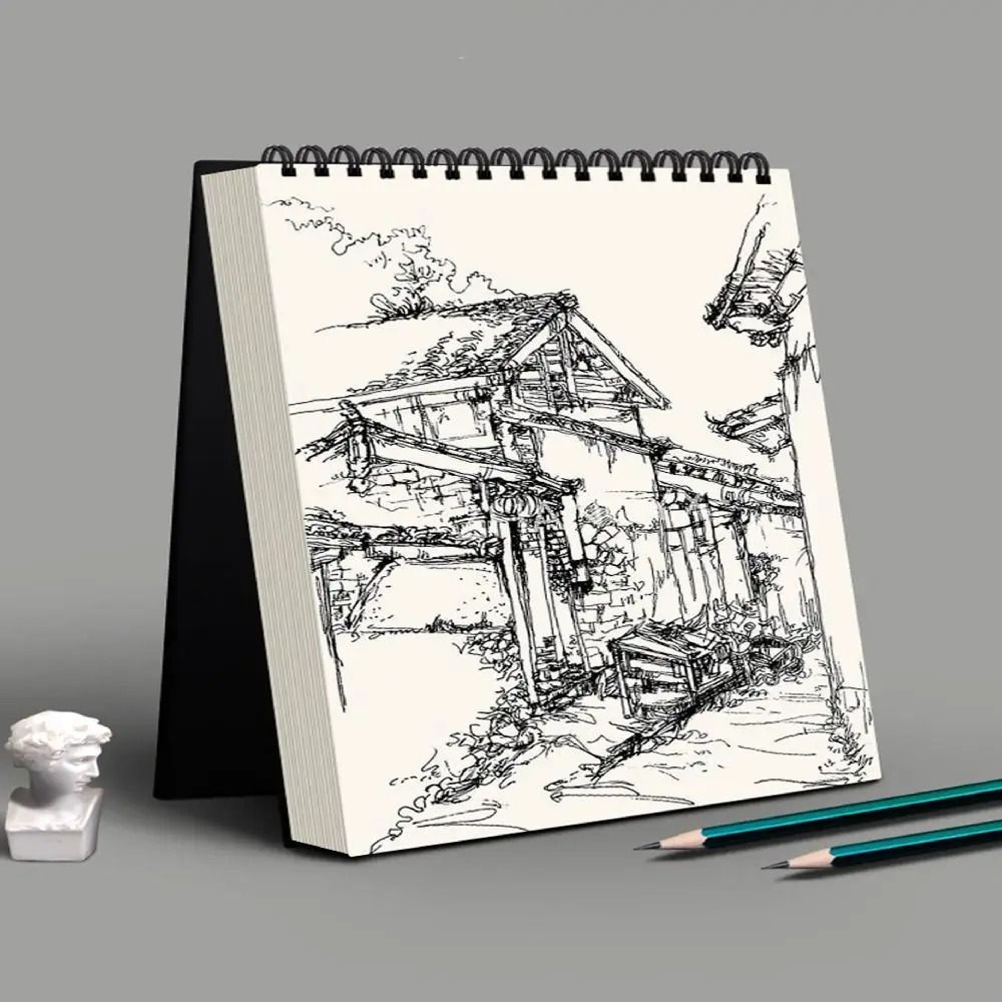 SpiralBound Artist Sketchbook  EcoFriendly Thick AcidFree Paper For Sketching  Oil Painting 1