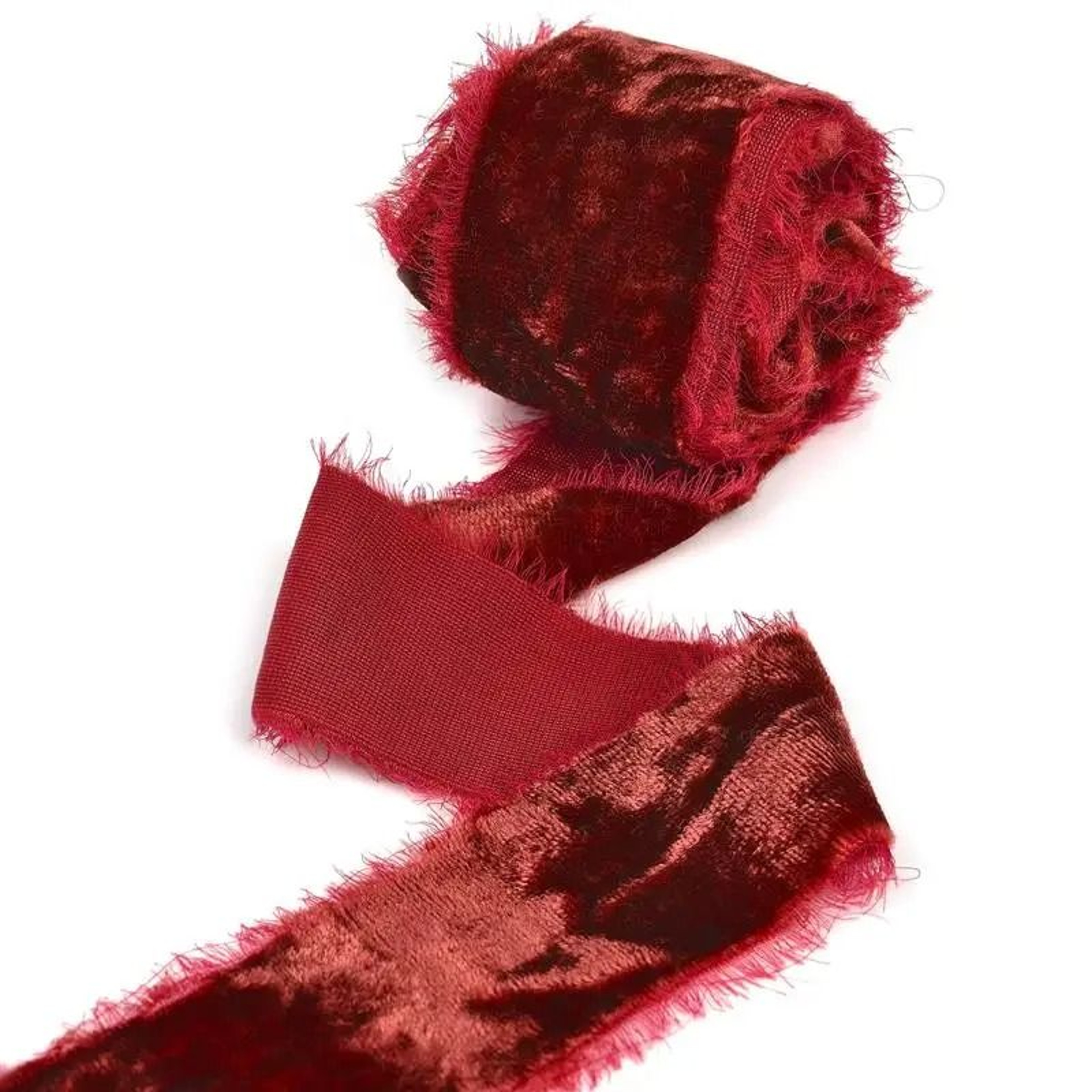 FrayedEdge Velvet Suede Ribbon  Professional 157 In Wedding Invitation  Bouquet Wrapping System 8