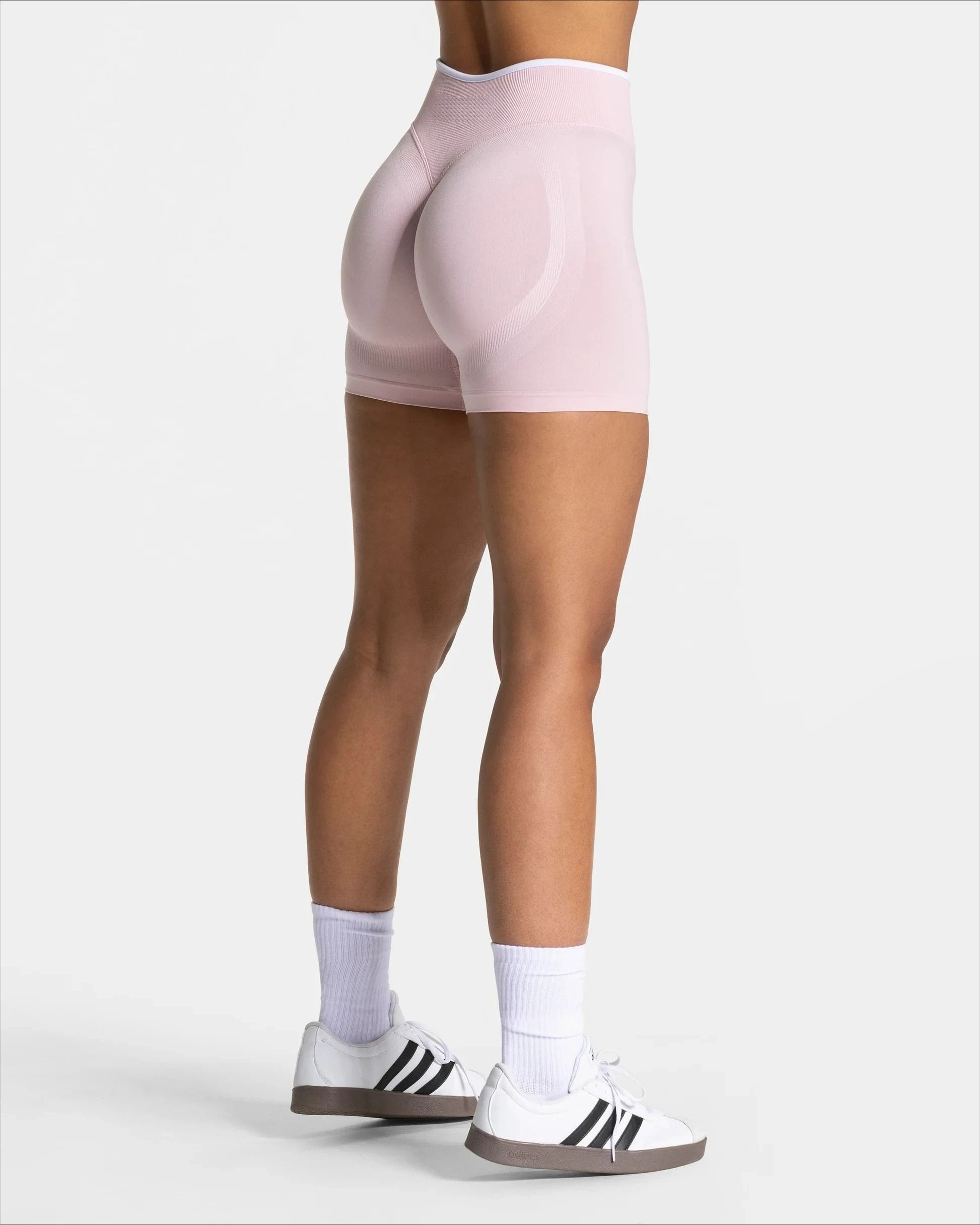 Womens Seamless HighWaist Gym Shorts  Solid Color HipLifting Yoga  Running Performance System 8