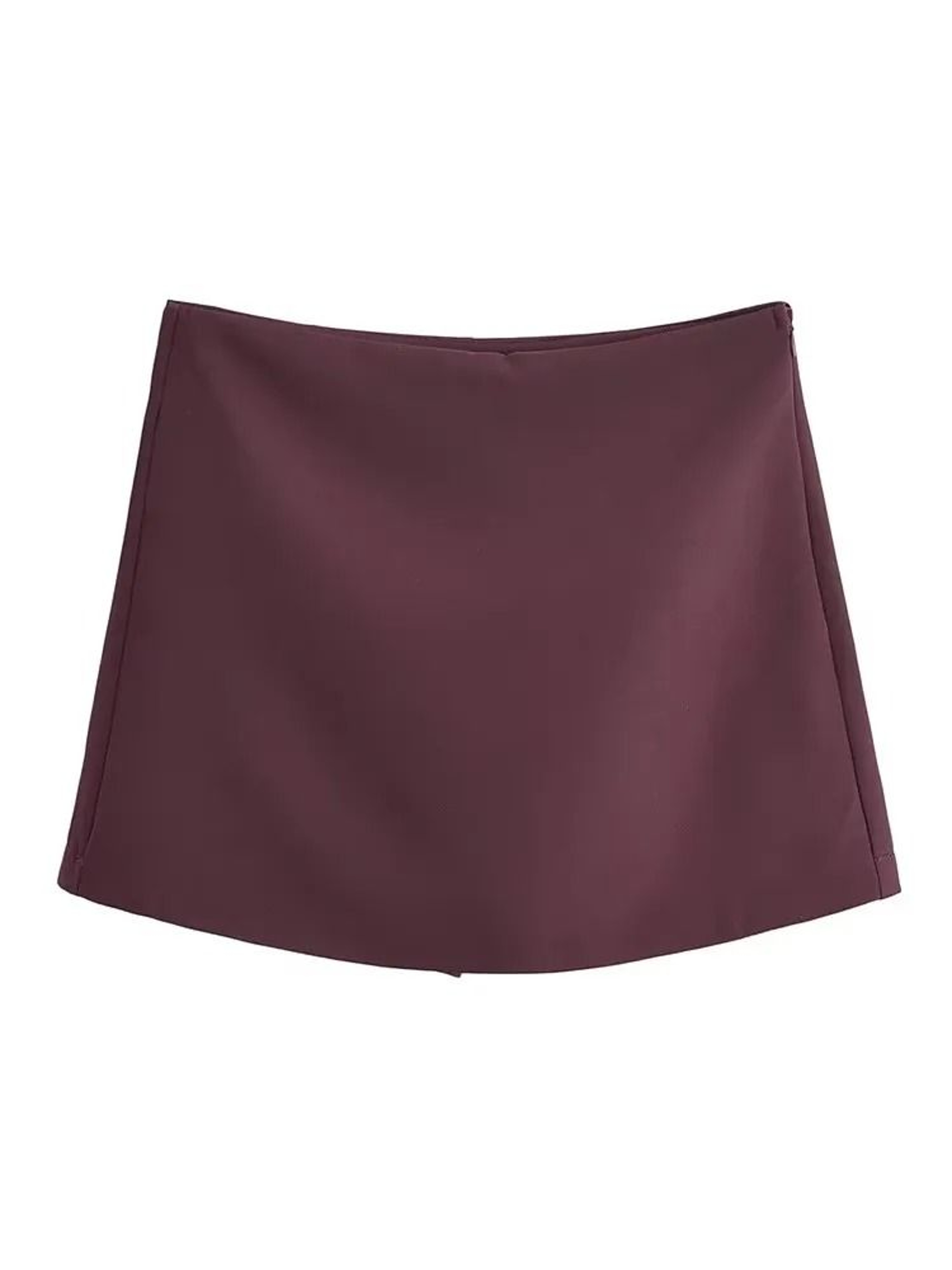 TFMLN New Spring Solid Skort  Womens Fashion SideZipper Mini ShortsSkirt System 2