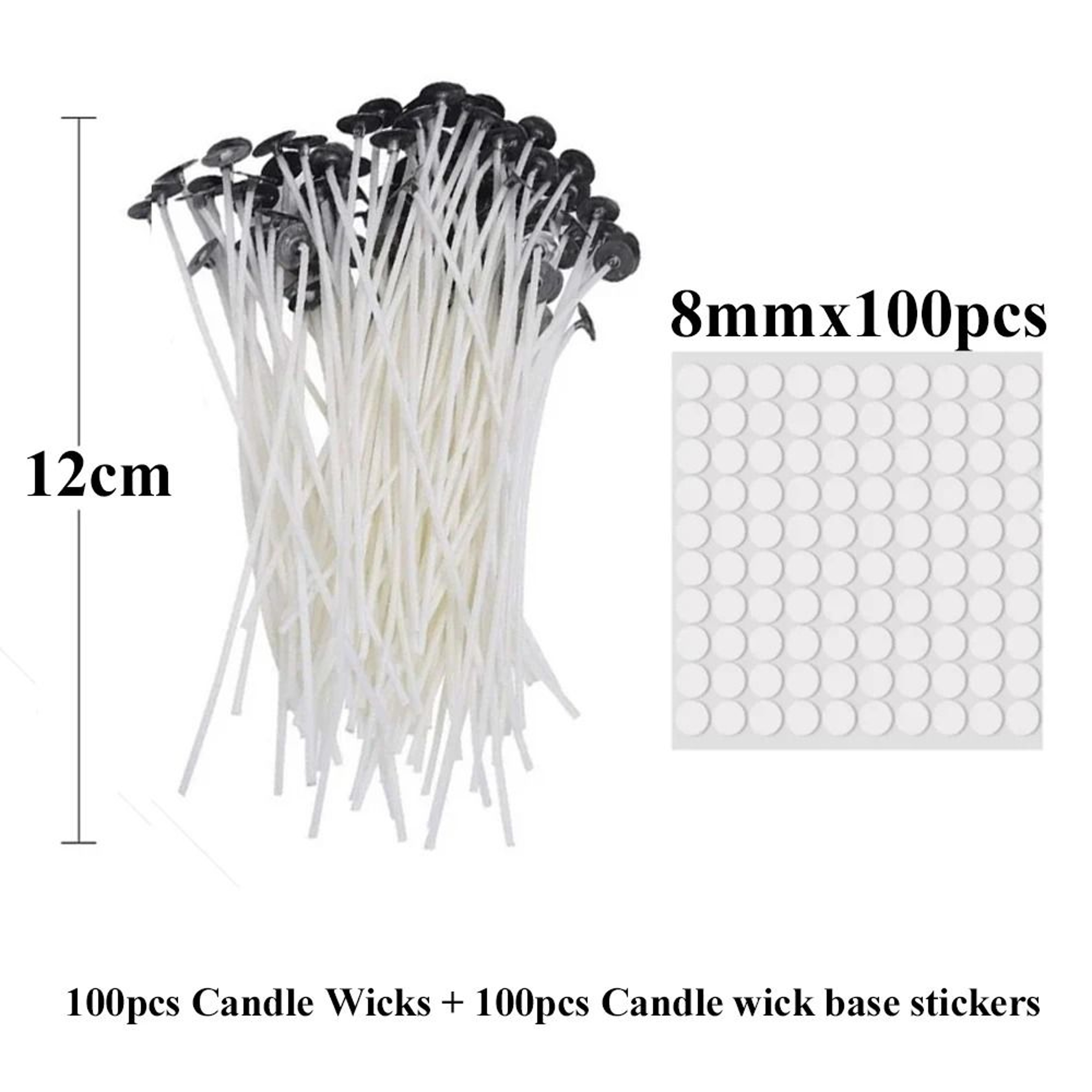 Smokeless PreWaxed Candle Wicks  Professional Cotton Core DIY Handmade Candle Tooling System 27