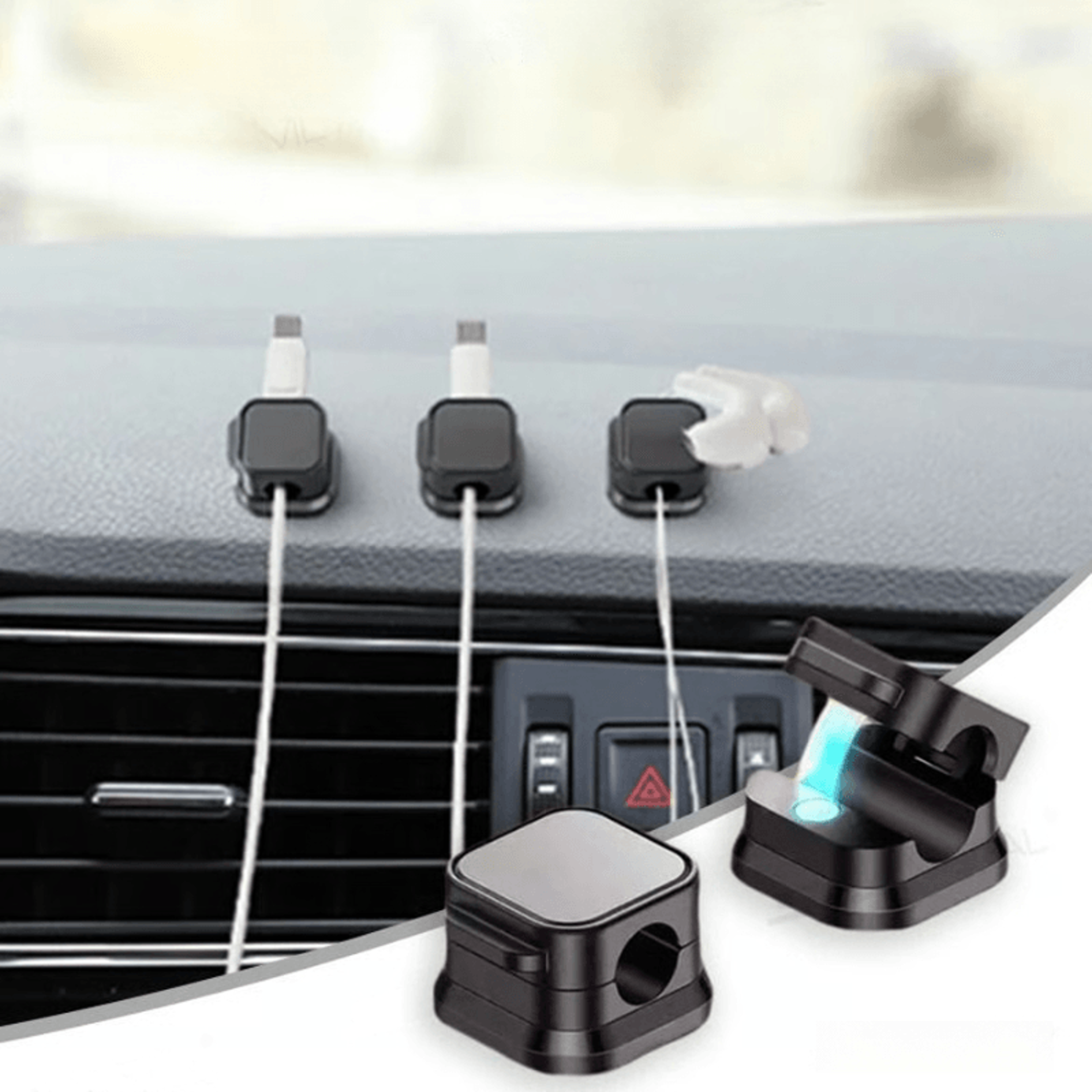 Magnetic Cable Management System 10Piece Set For Car Office  Home 0