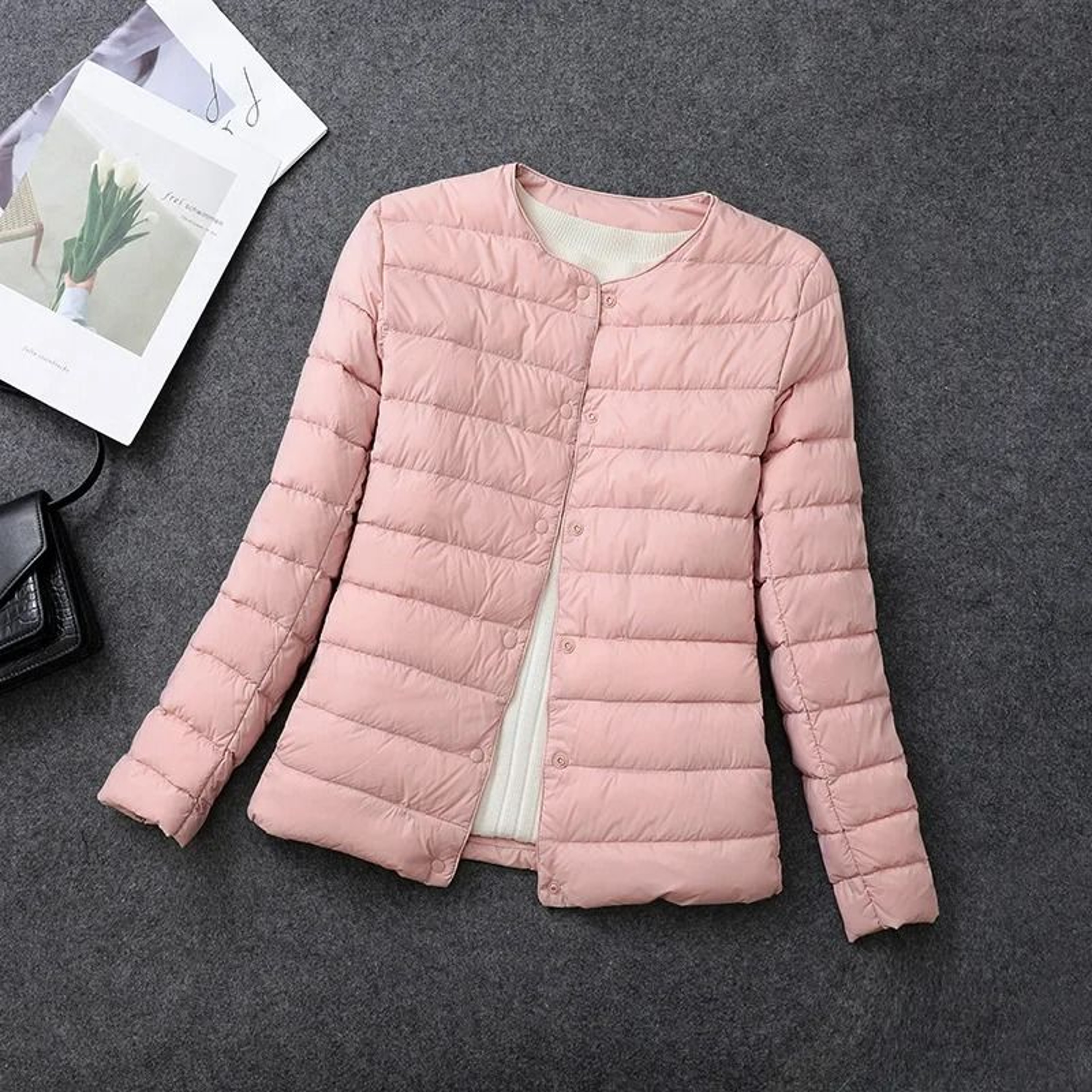 Womens Matt Fabric Duck Down System  Premium Lightweight Windbreaker Parka  Plus Size Thermal Infra 2