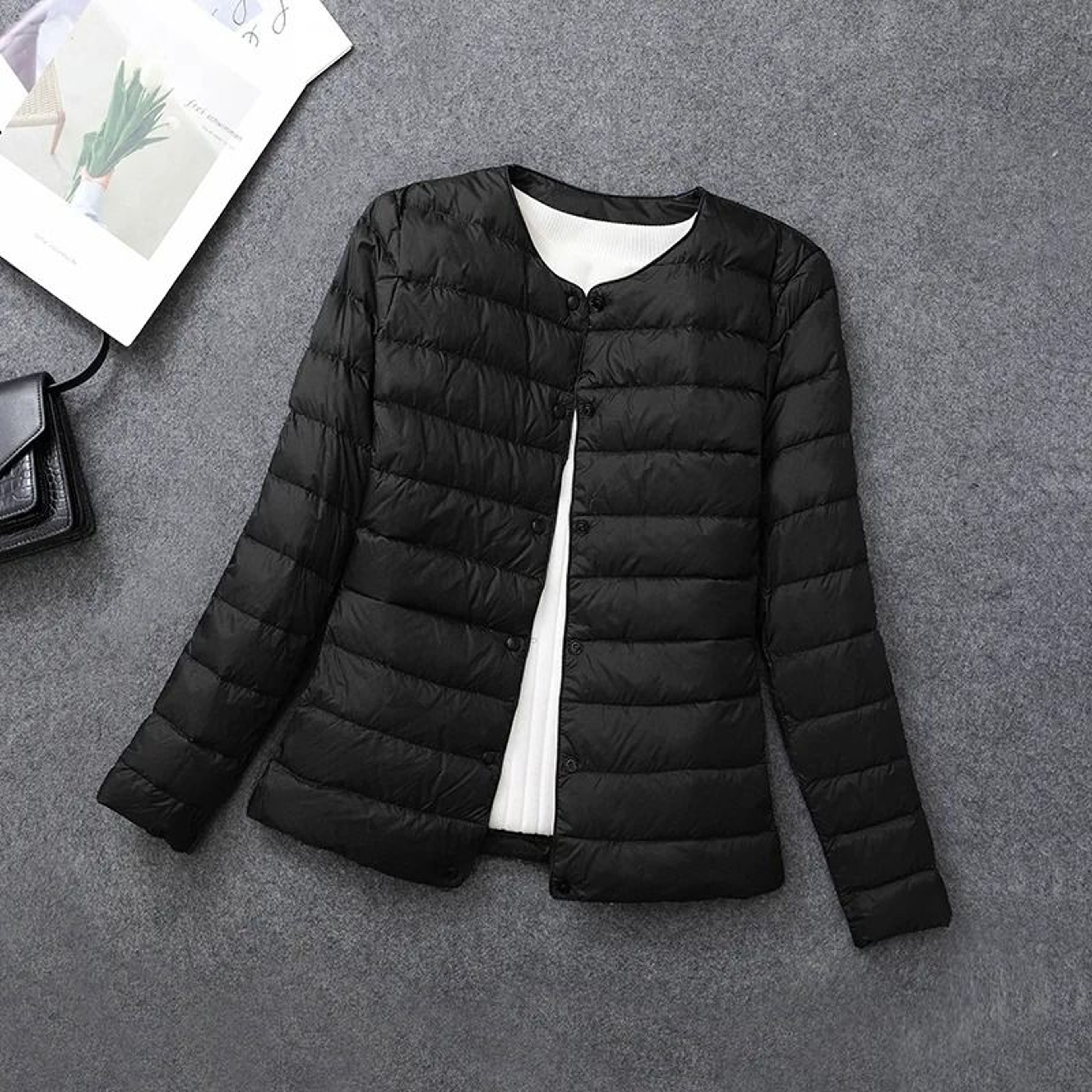 Womens Matt Fabric Duck Down System  Premium Lightweight Windbreaker Parka  Plus Size Thermal Infra 7