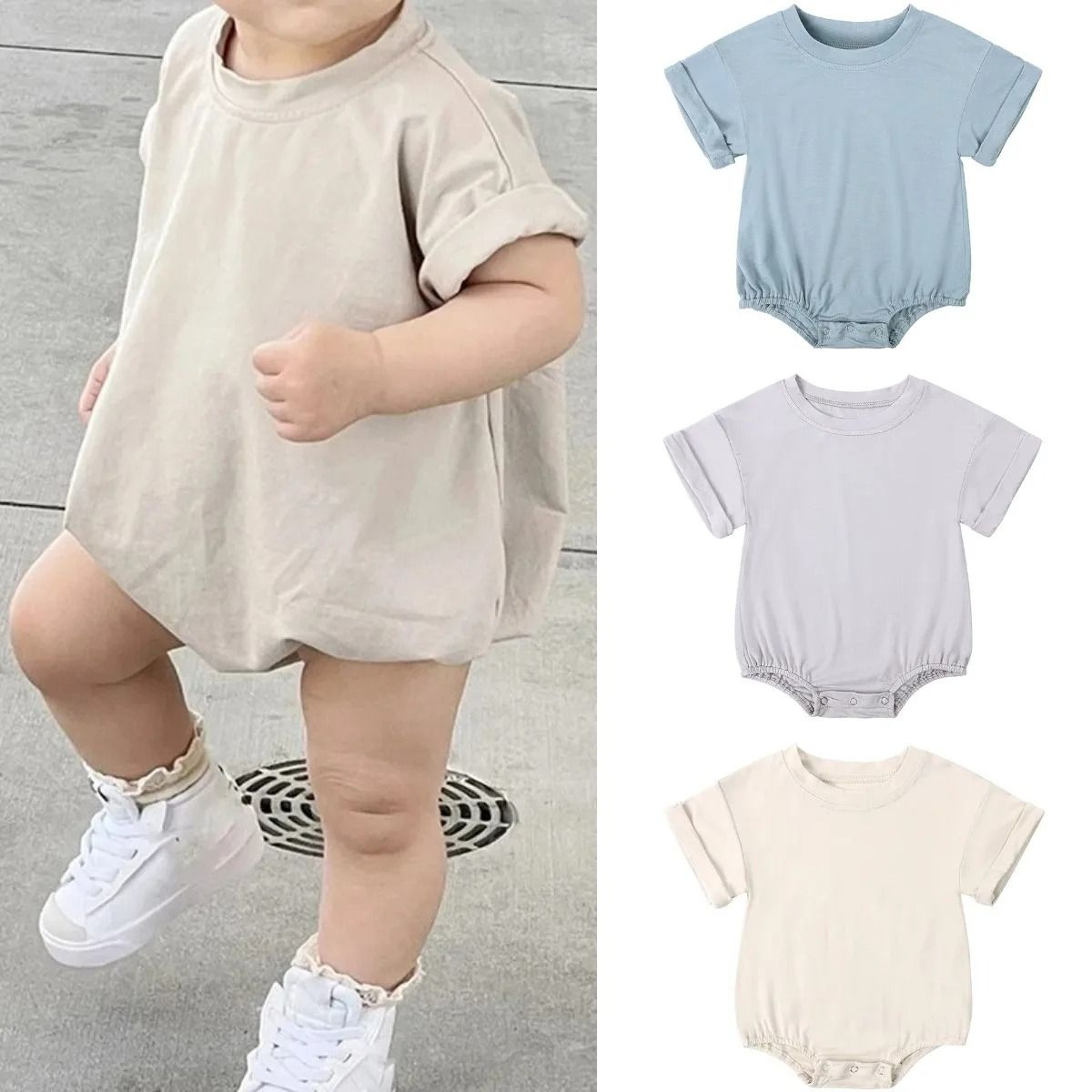 2026 Newborn Bamboo Fiber Romper  Premium Short Sleeve Infnat Jumpsuit  EcoFriendly Summer Body Clo 0