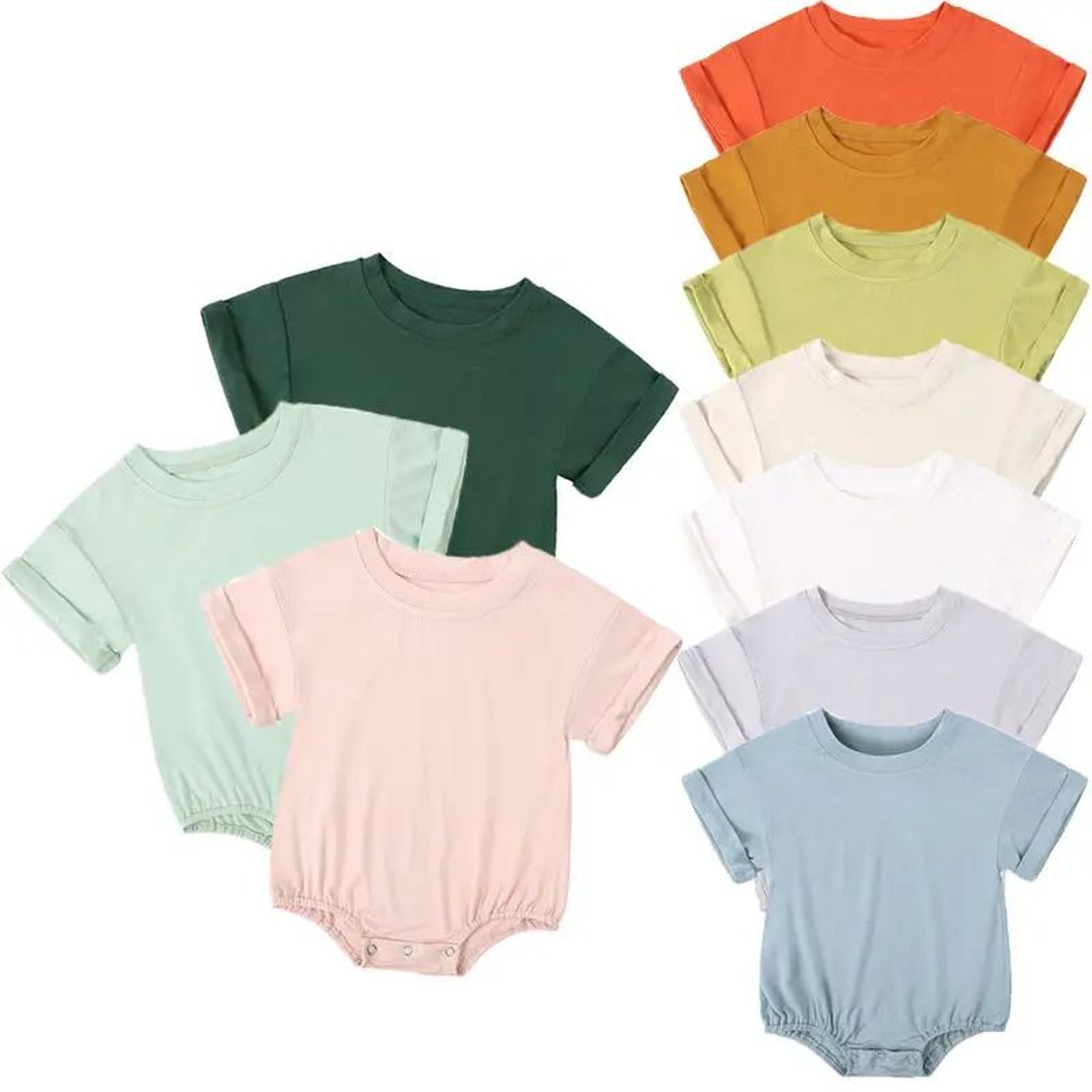 2026 Newborn Bamboo Fiber Romper  Premium Short Sleeve Infnat Jumpsuit  EcoFriendly Summer Body Clo 1