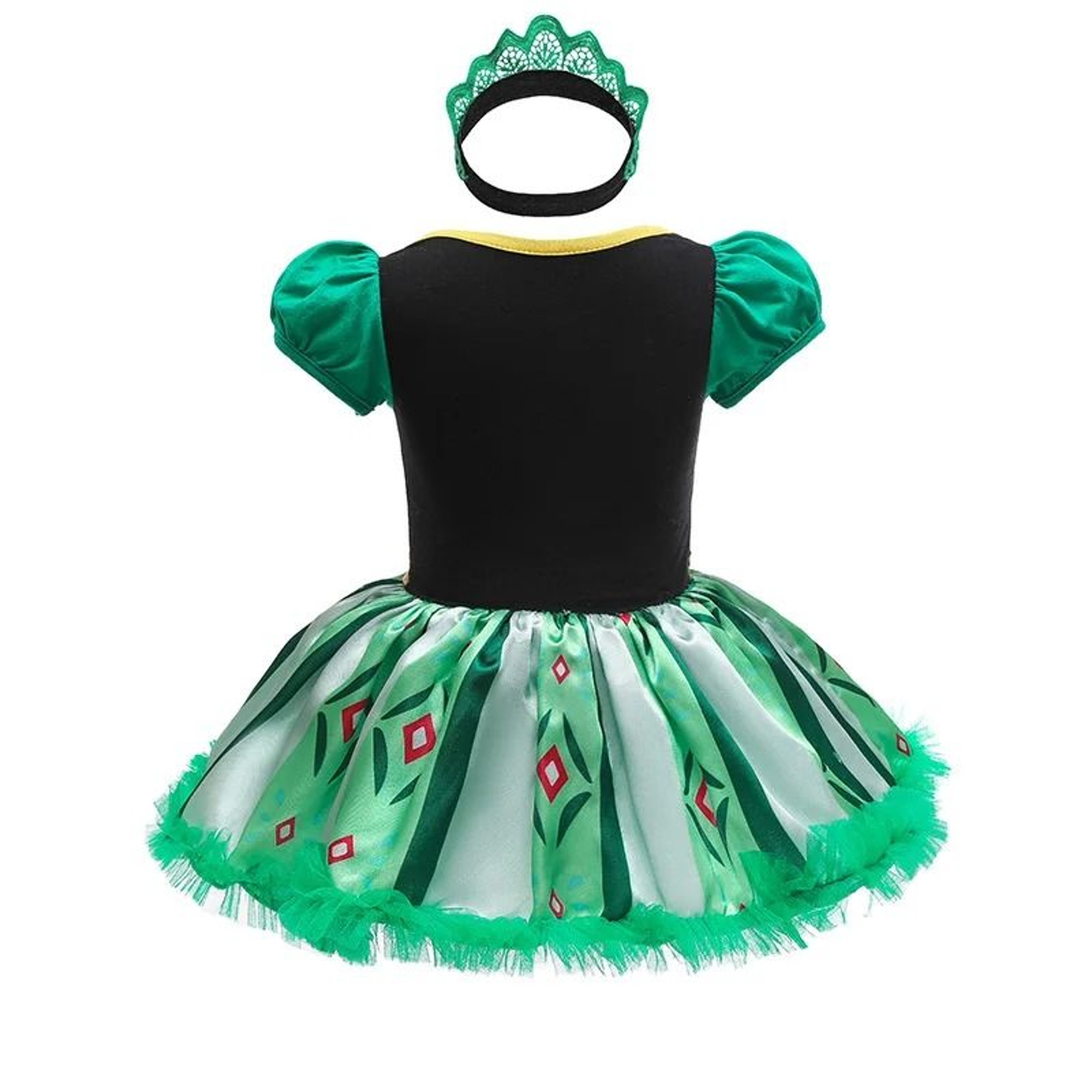 Baby Girls Princess Tutu Dress  Premium Anna Elsa Snow Queen Infant Romper  Birthday Costume System 2