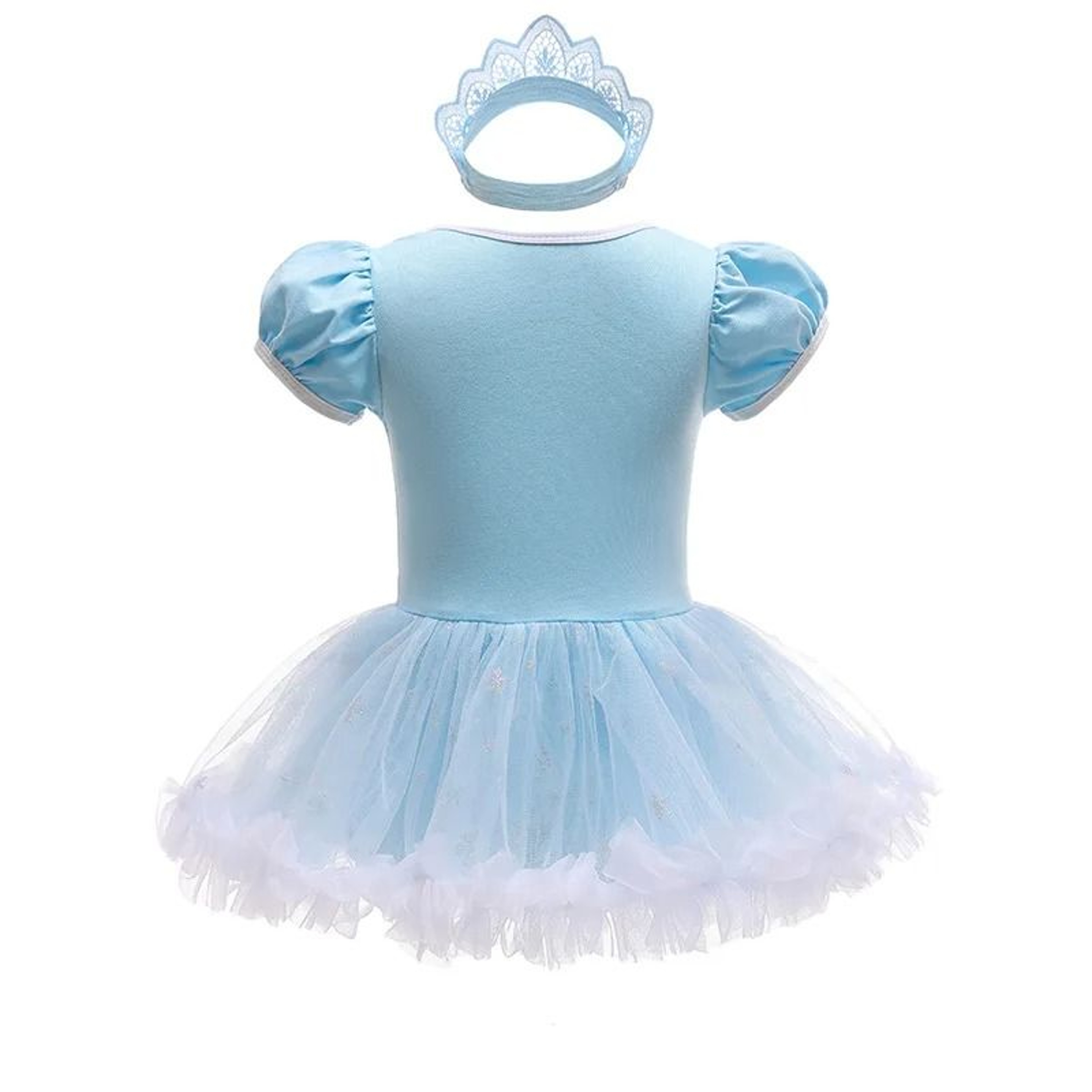 Baby Girls Princess Tutu Dress  Premium Anna Elsa Snow Queen Infant Romper  Birthday Costume System 3