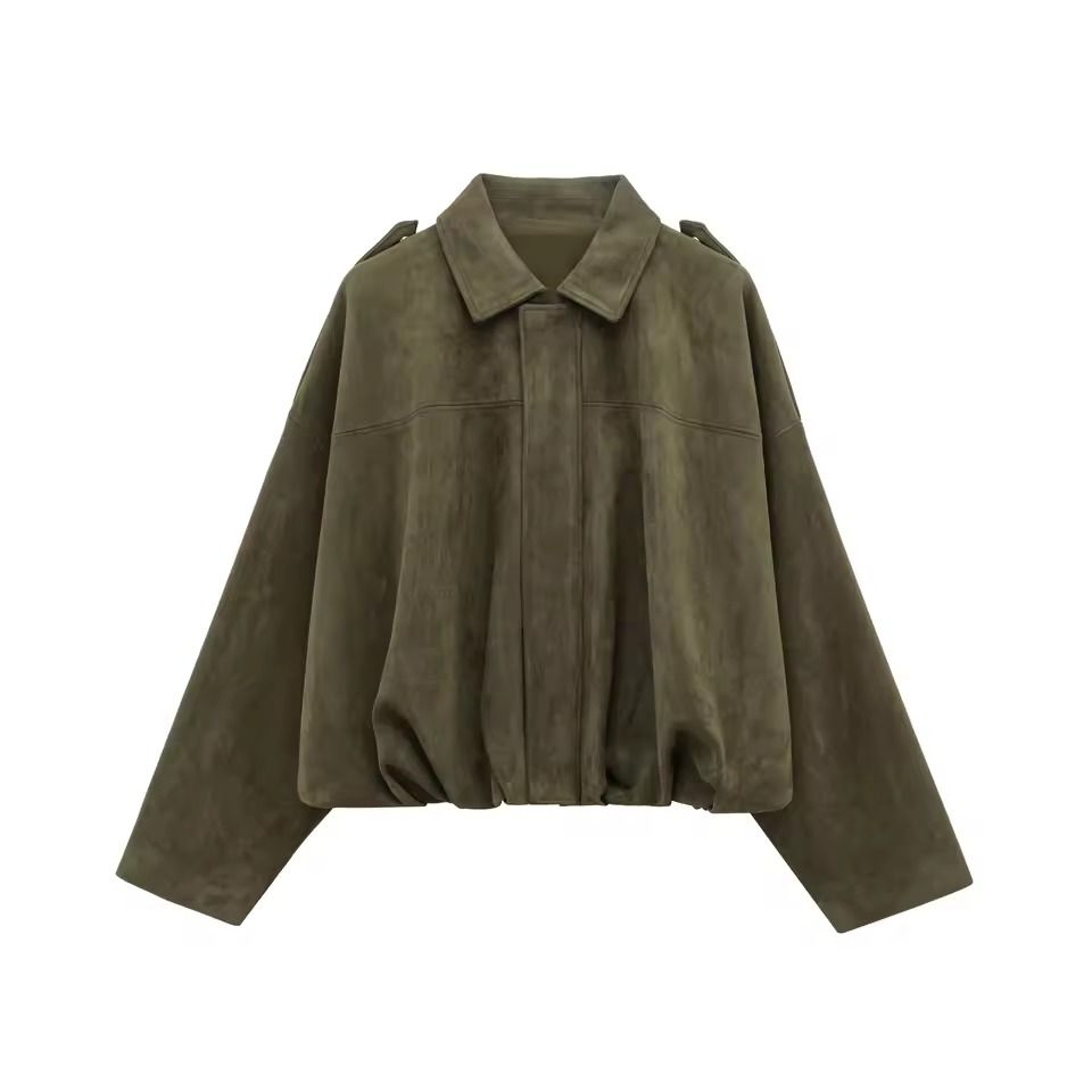 HH Womens Suede Bomber Jacket  Premium Loose Vintage Motorcycle Coat  Casual Lapel Zipper Outerwear 7