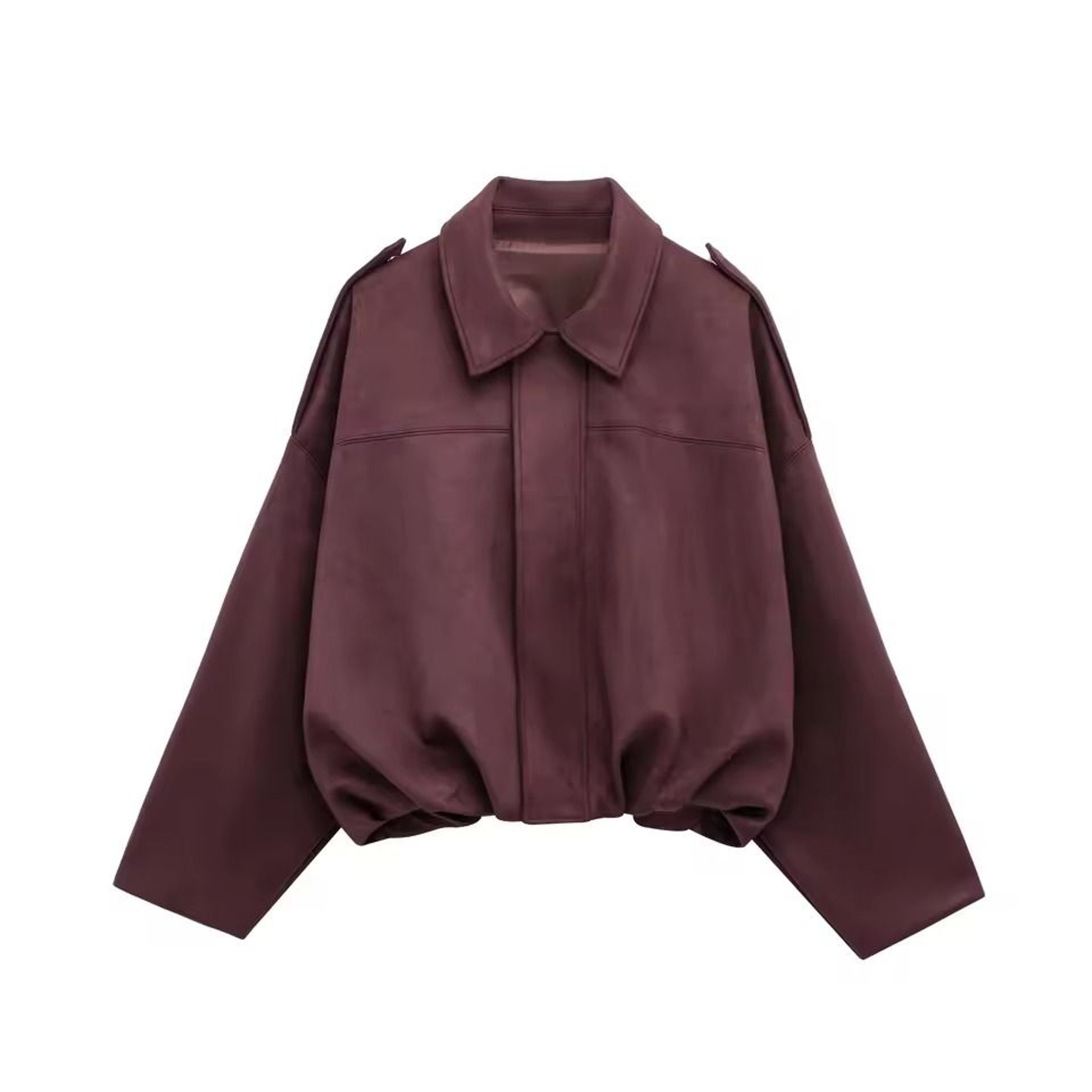 HH Womens Suede Bomber Jacket  Premium Loose Vintage Motorcycle Coat  Casual Lapel Zipper Outerwear 9