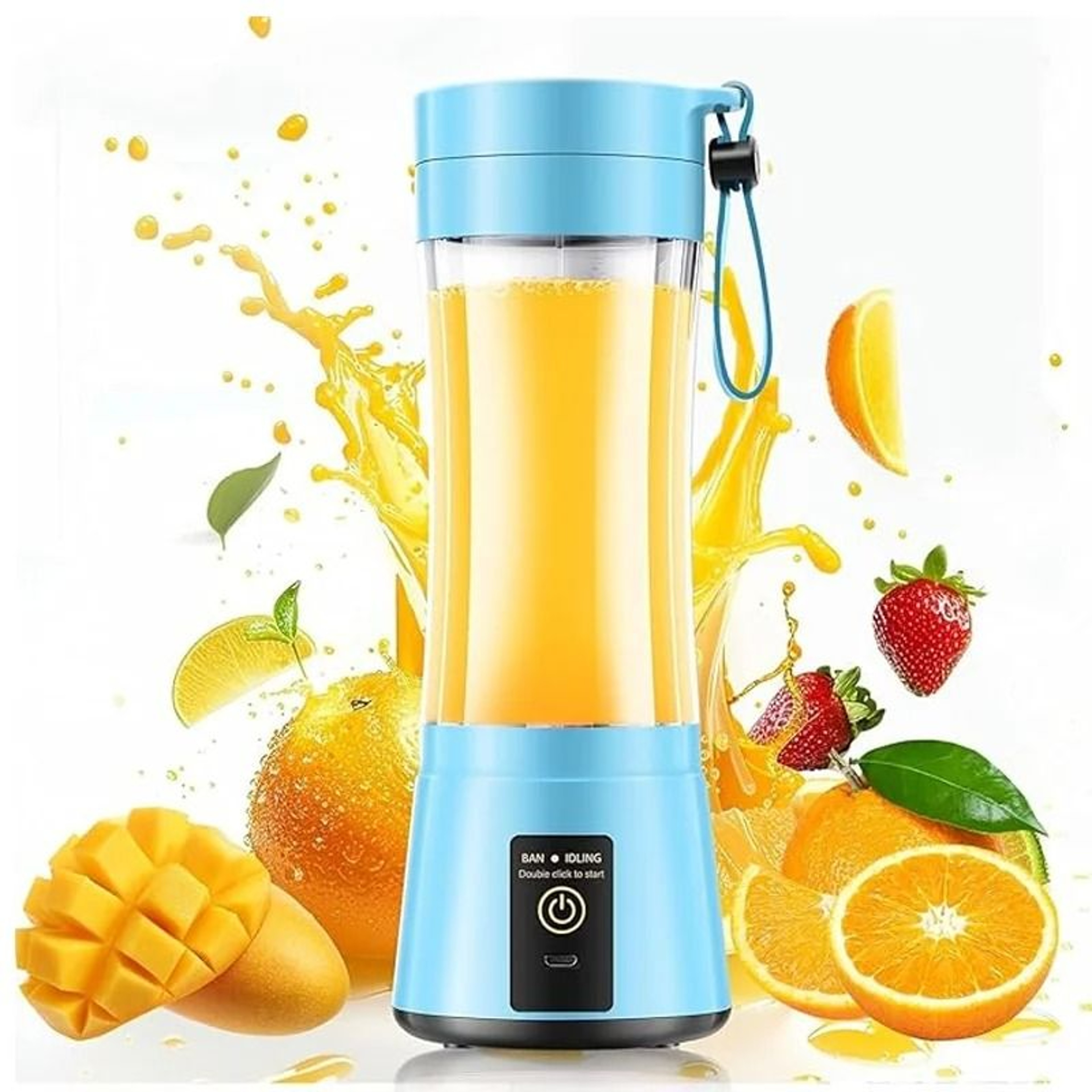 380ml Portable Juicer Blender  Premium Mini USB Rechargeable Smoothie Cup  Fitness Travel Nutrition 8