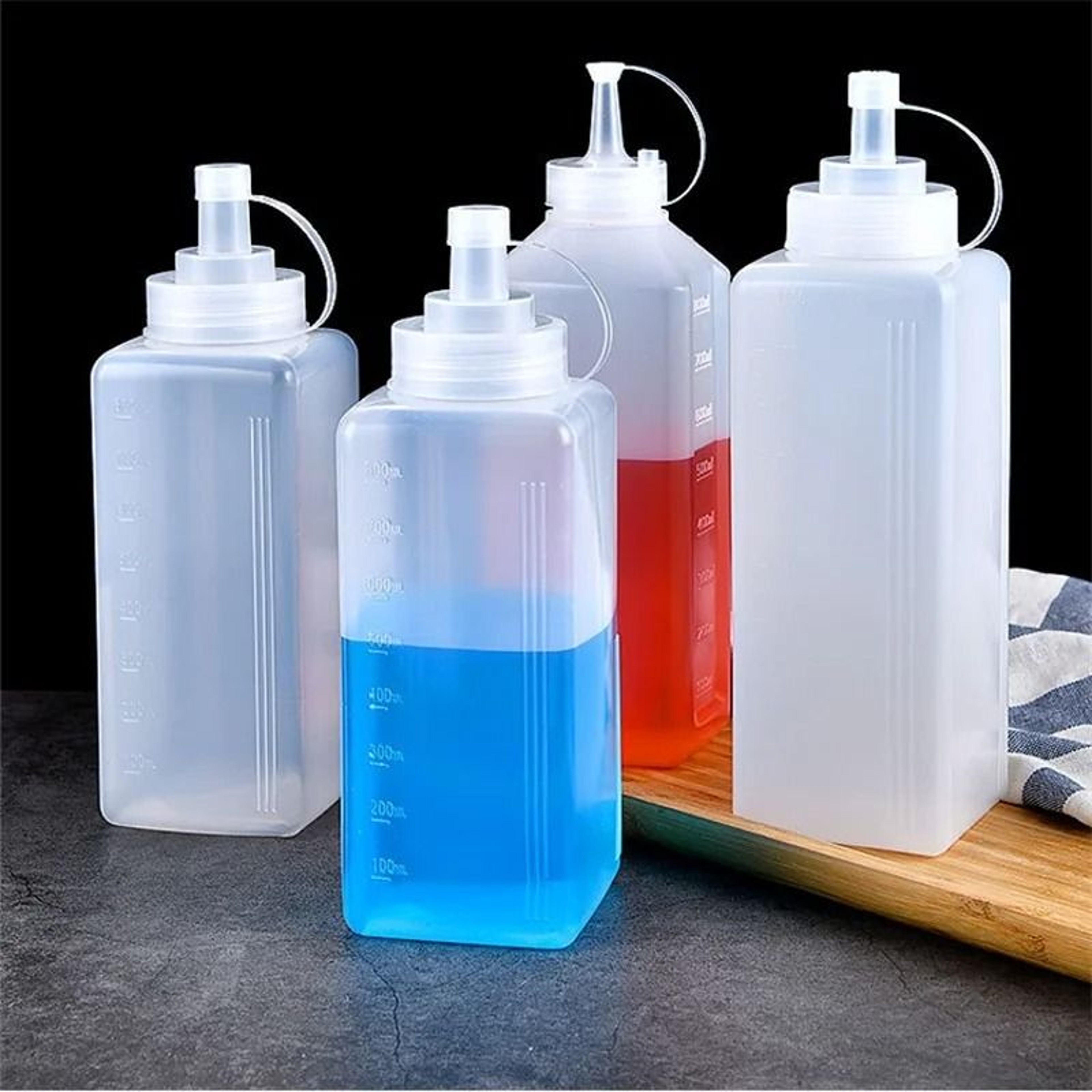 ProSeries Squeeze Condiment Bottle  HighCapacity Jam  Salad Dressing Dispenser With Storage Lid 1