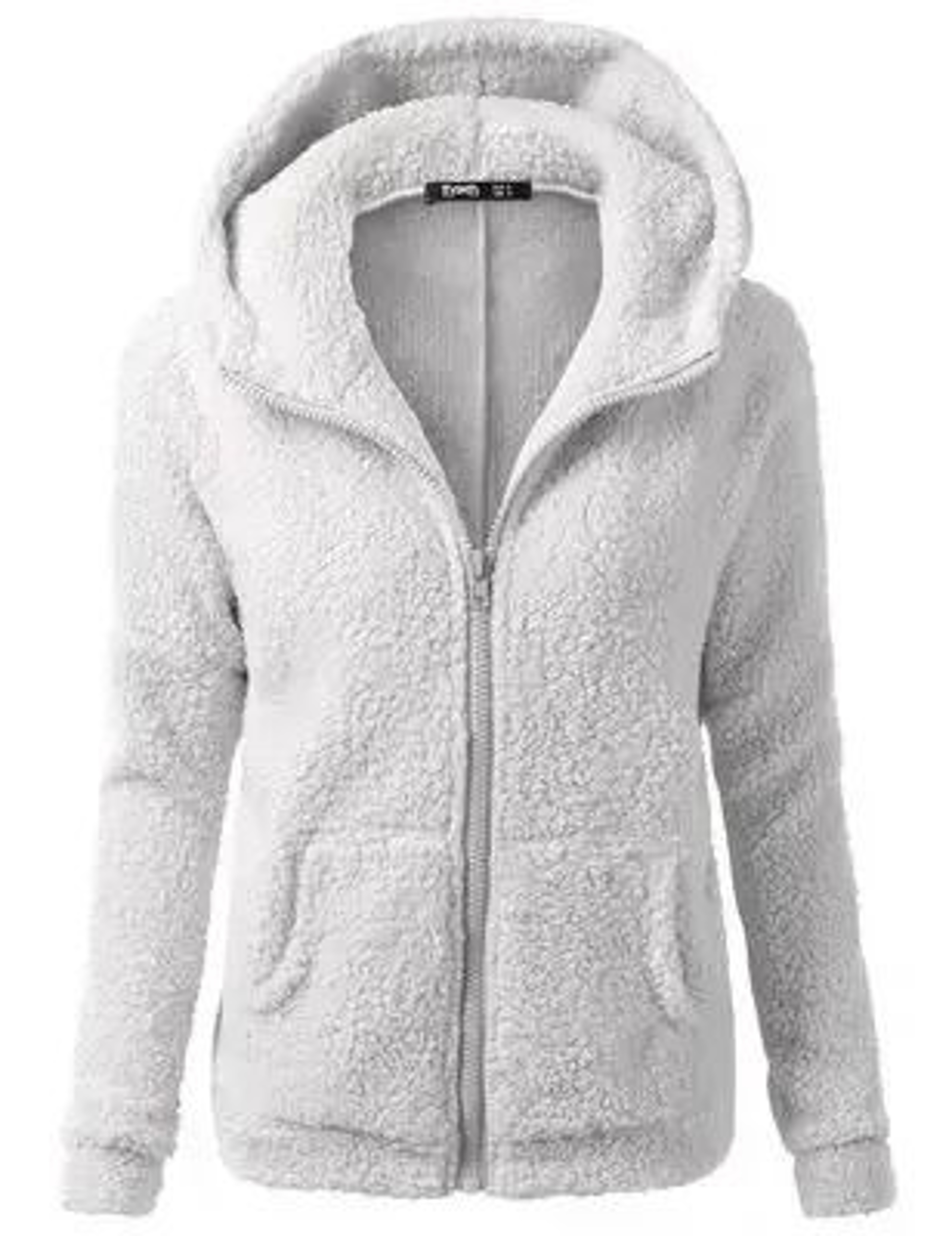 Autumn Winter Warm Hoodie Zipper Coat Solid Soft Fleece Womens Jacket 10