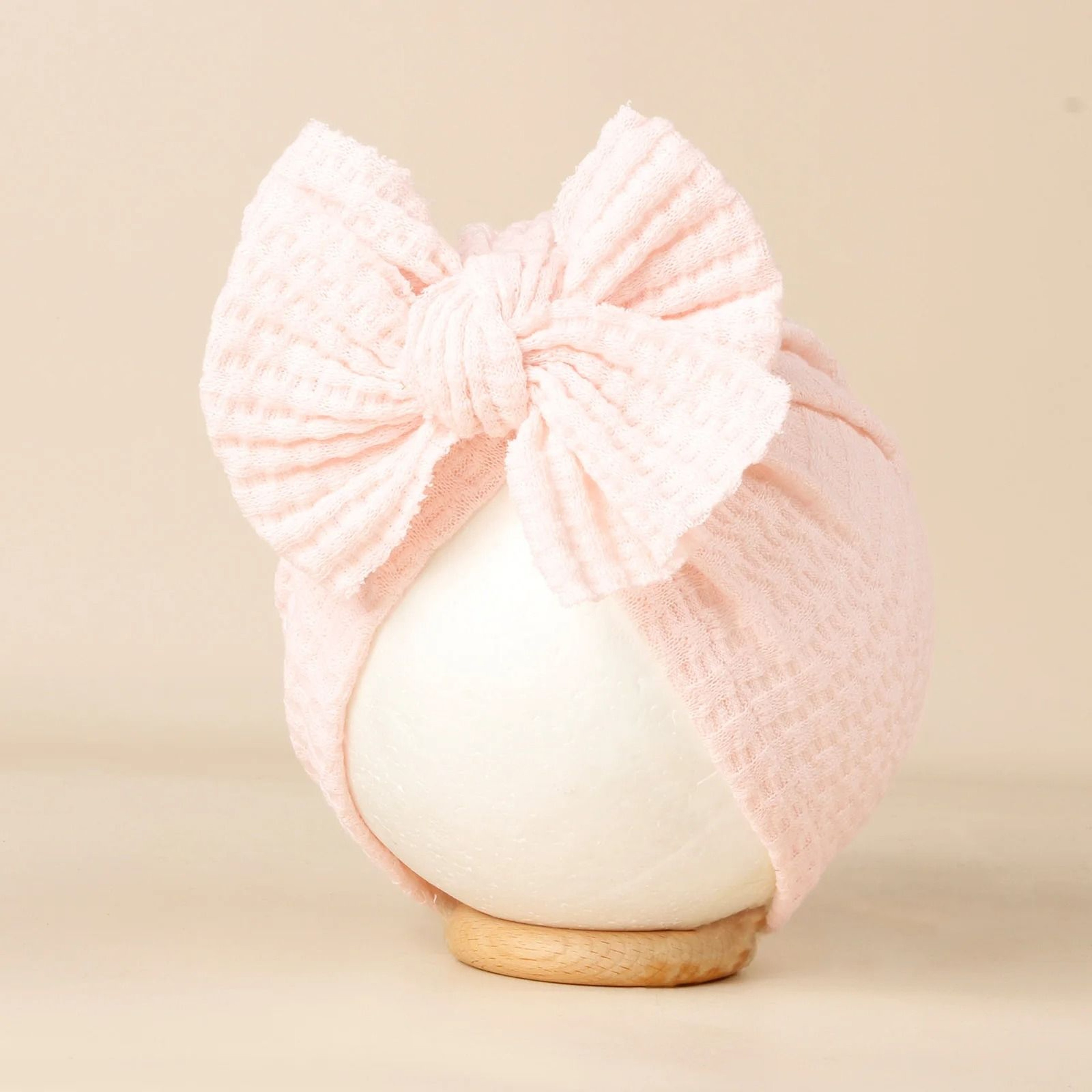 Lovely Bowknot Knitted Baby Hat Soft Newborn Girls Turban Beanie 13