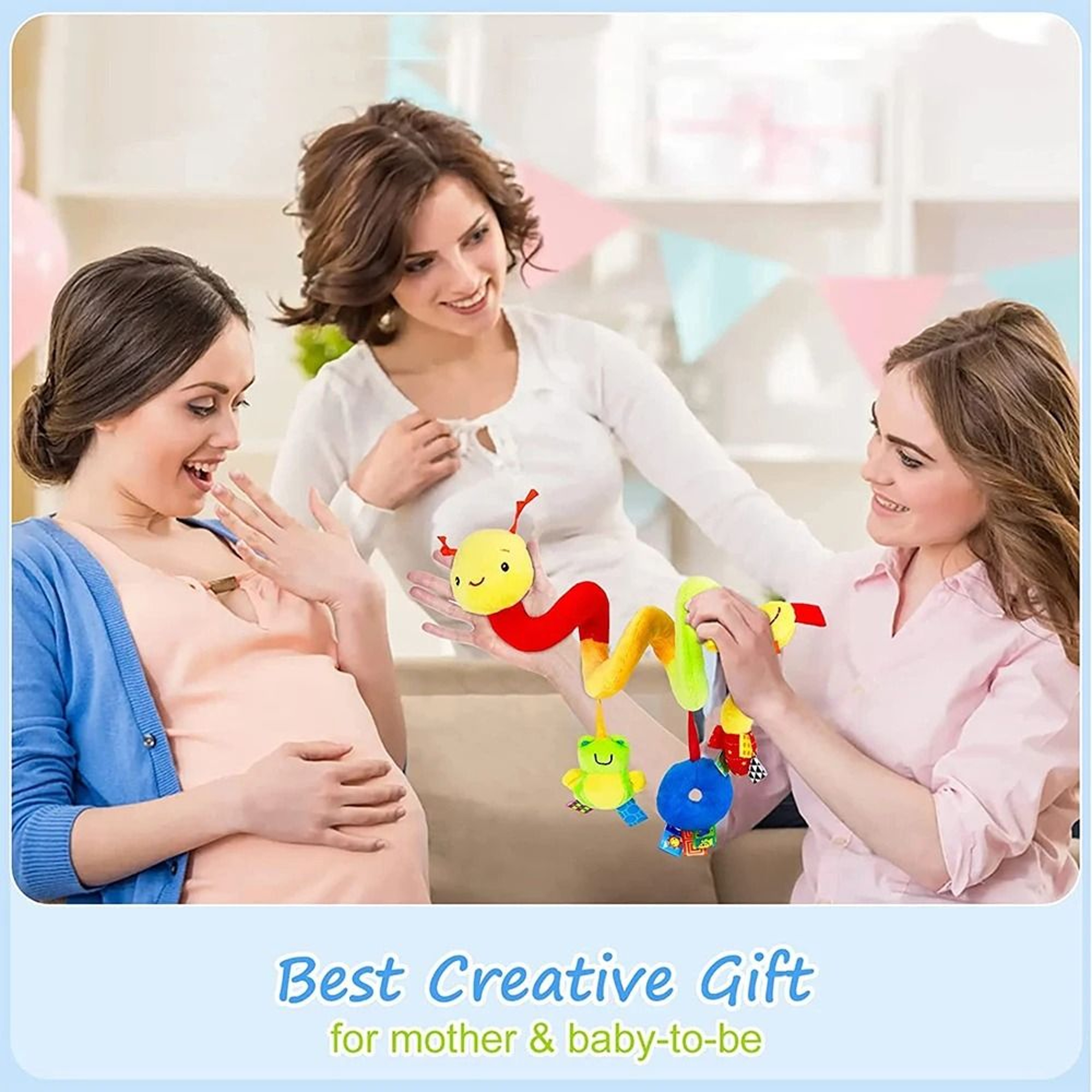 Cute Activity Musical Spiral Crib Stroller Car Seat Travel Hanging Toy 5