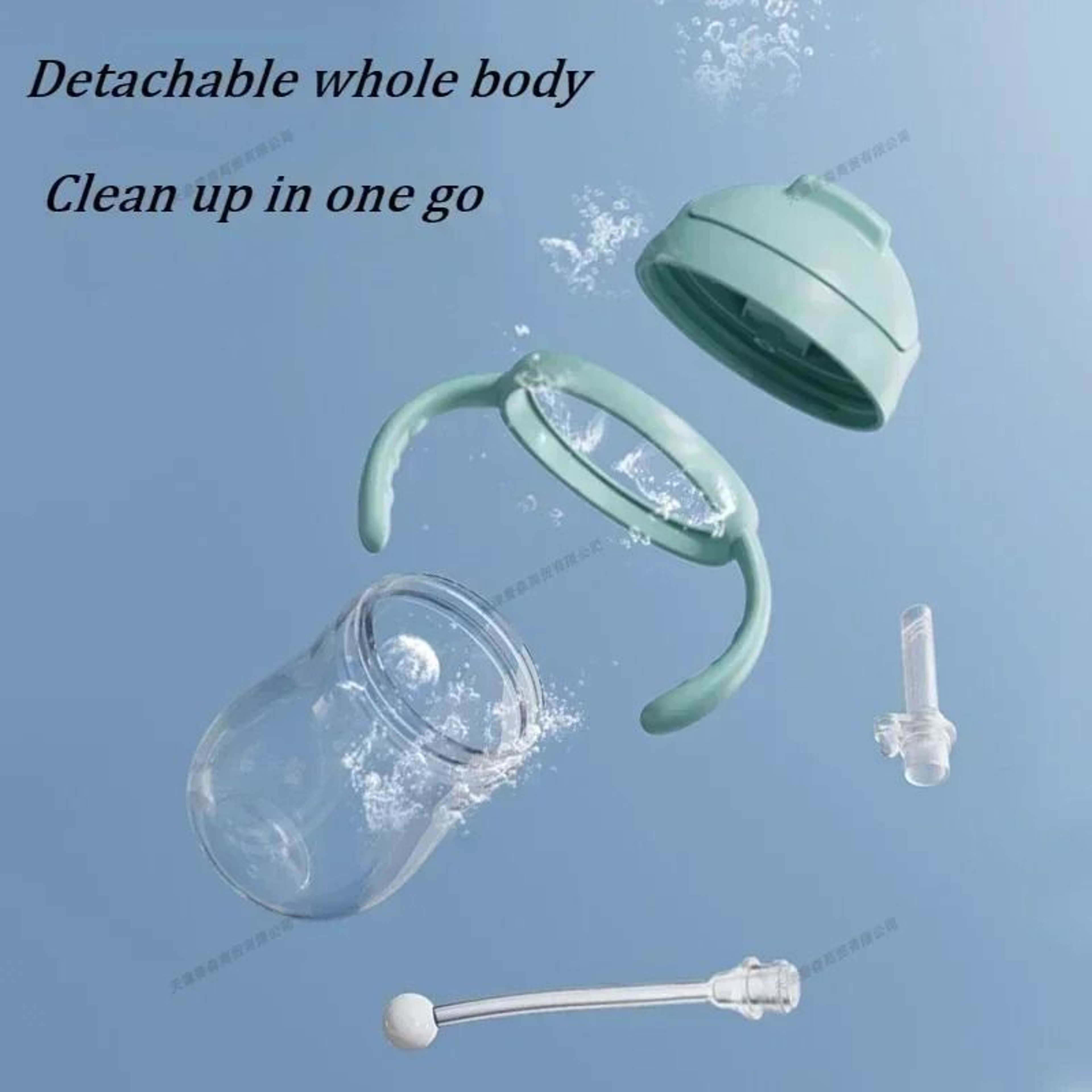 300ML Baby Feeding Bottle With Handle  Controllable Flow Water Bottle 2