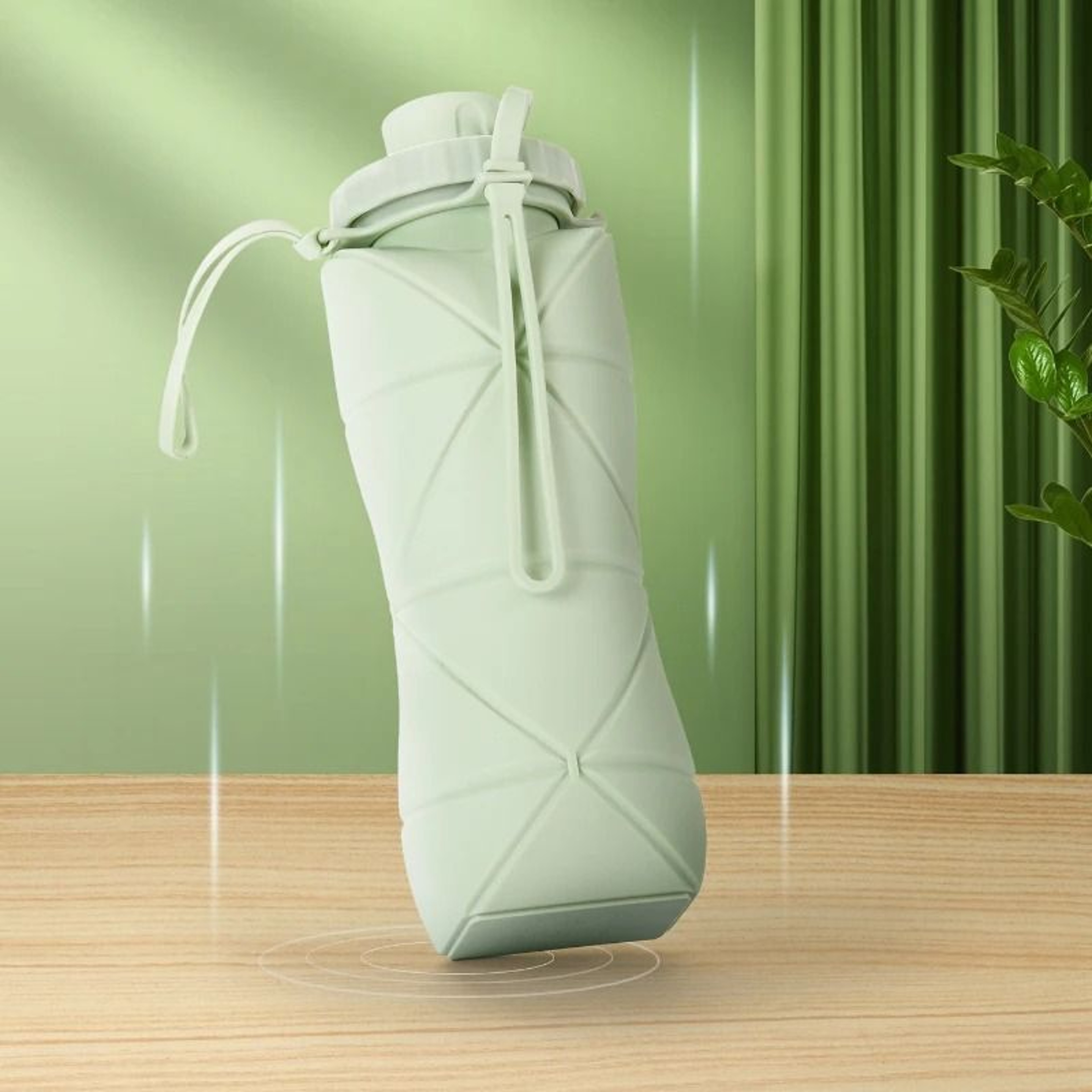 Silicone Folding Water Cup Portable Outdoor Travel HighTemperature Resistant Sports Kettle 5