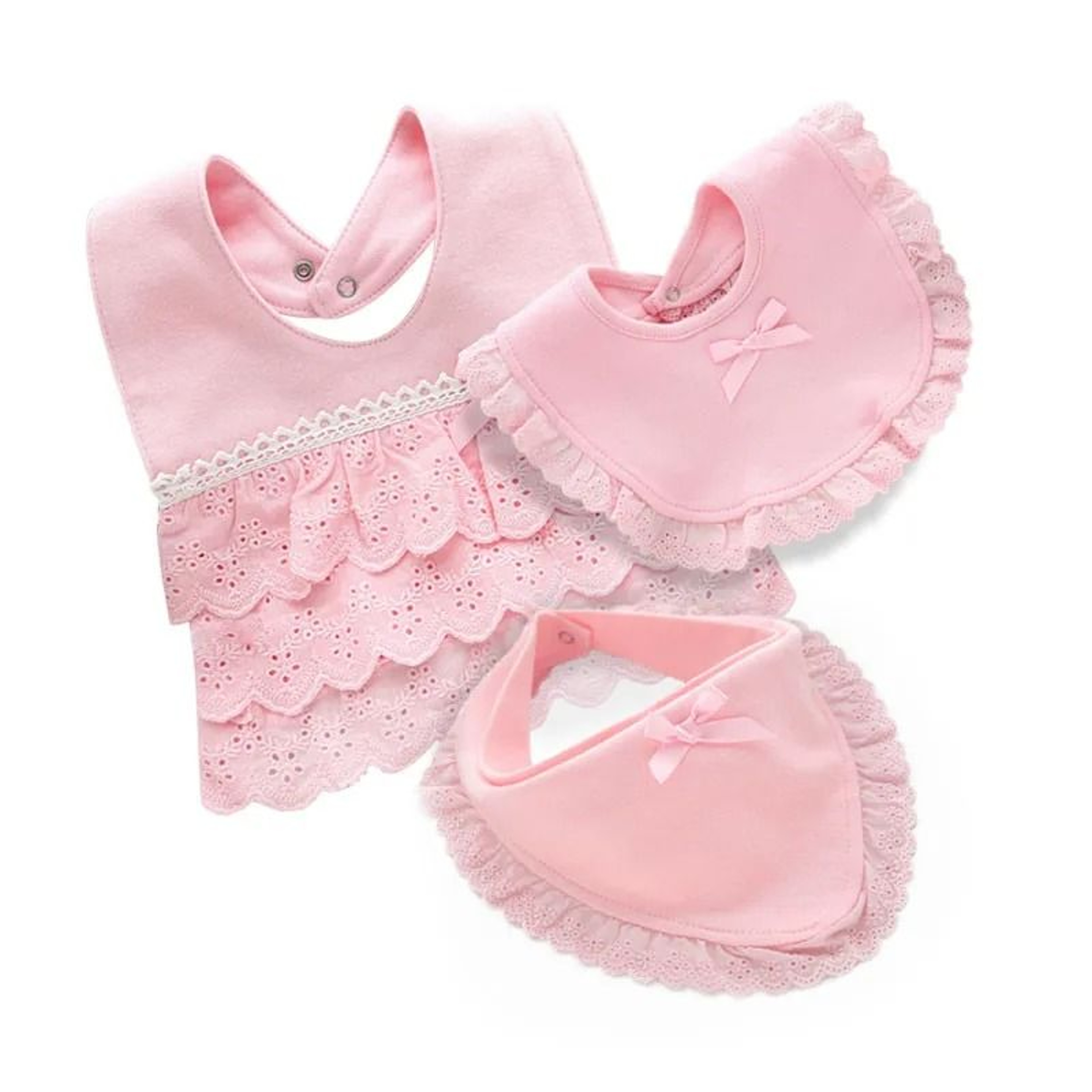 Lawadka Princess Lace Bow 100 Cotton Baby Bibs  Saliva Towels 0