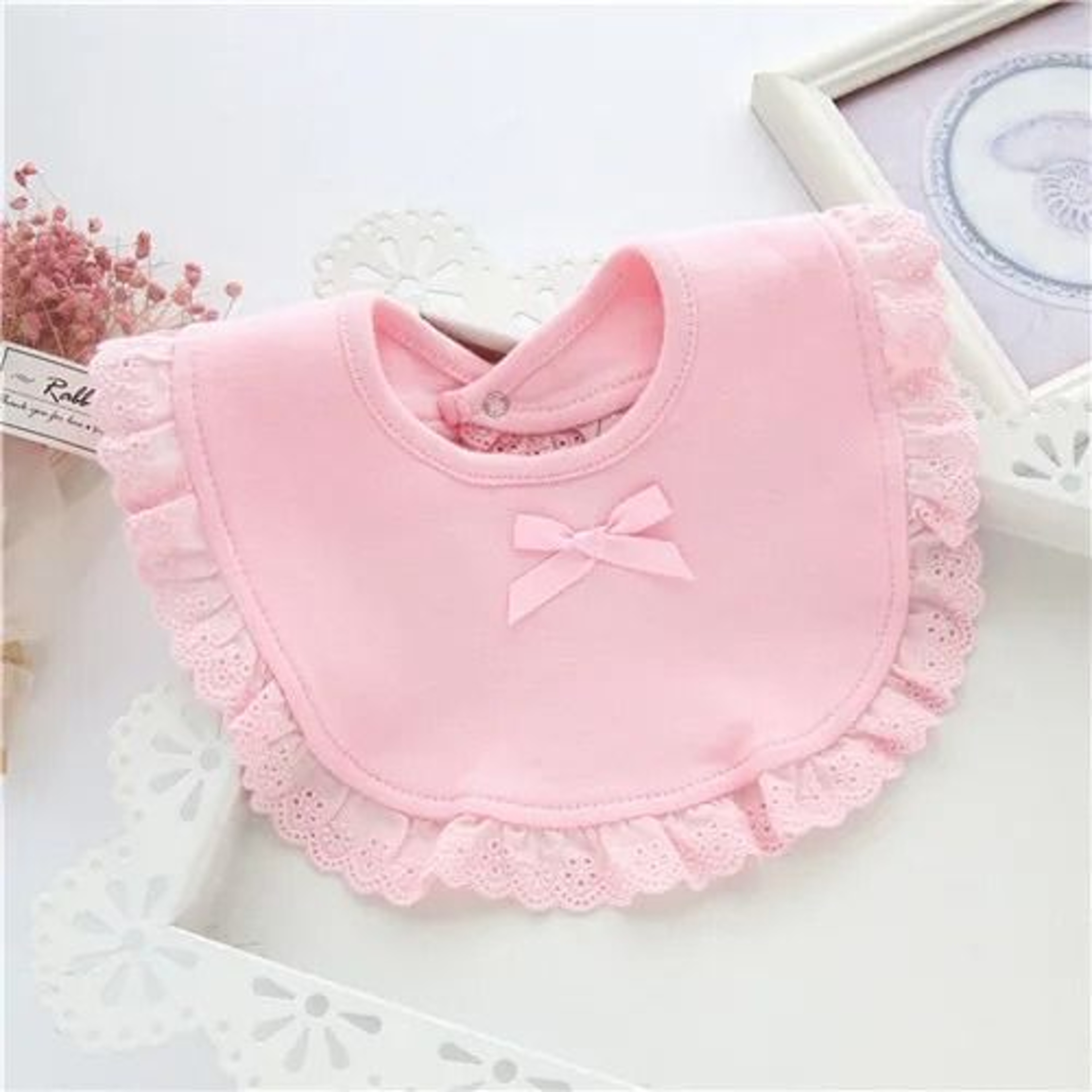 Lawadka Princess Lace Bow 100 Cotton Baby Bibs  Saliva Towels 11